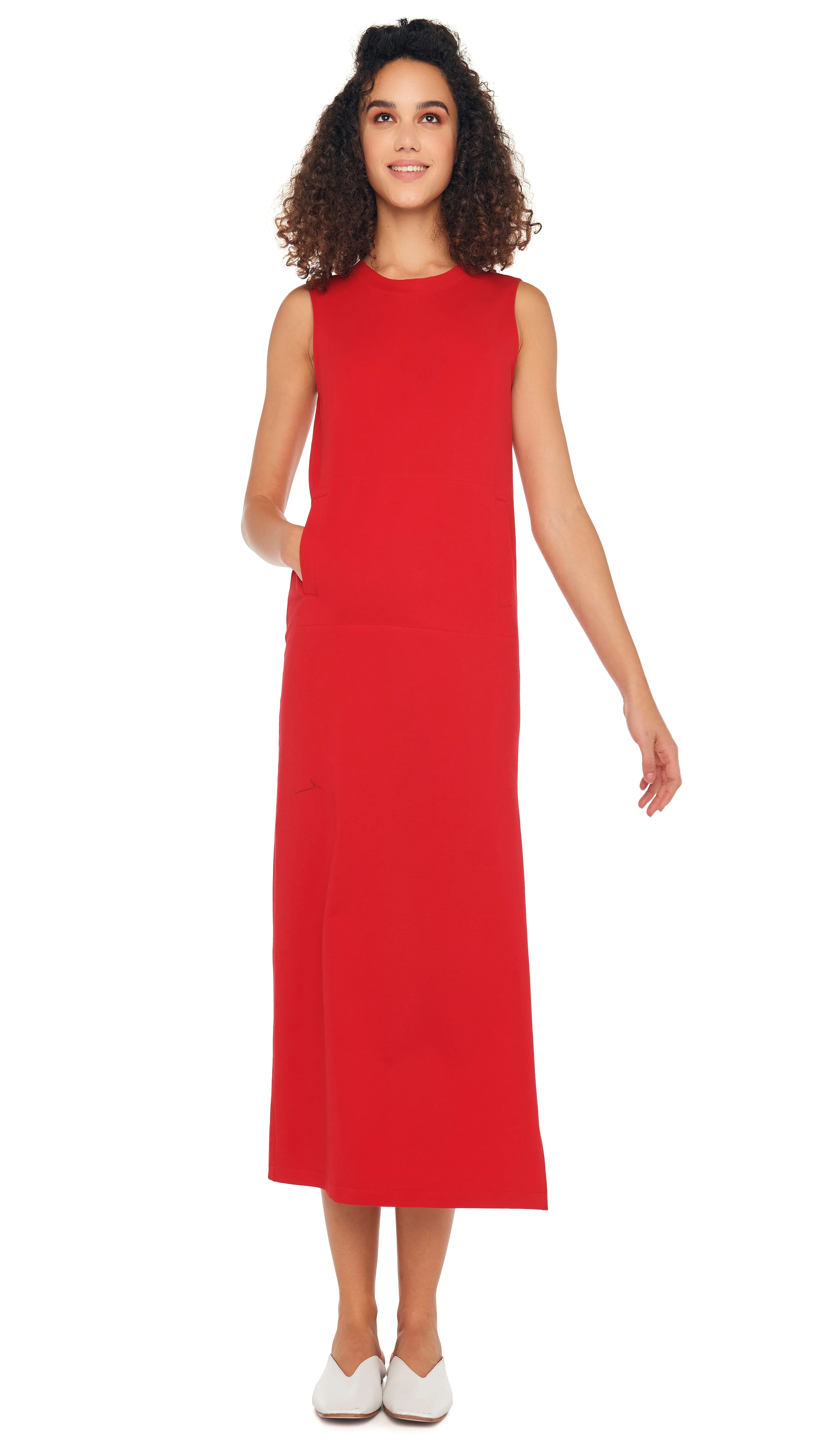 SLEEVELESS SIDE SLIT GOWN sold by Norma Kamali