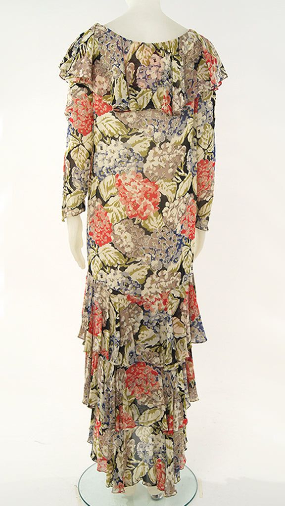 LONG FLORAL DRESS sold by Norma Kamali product image thumbnail 2