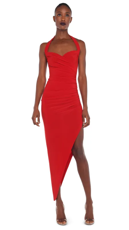 CAYLA SIDE DRAPE GOWN made by Norma Kamali