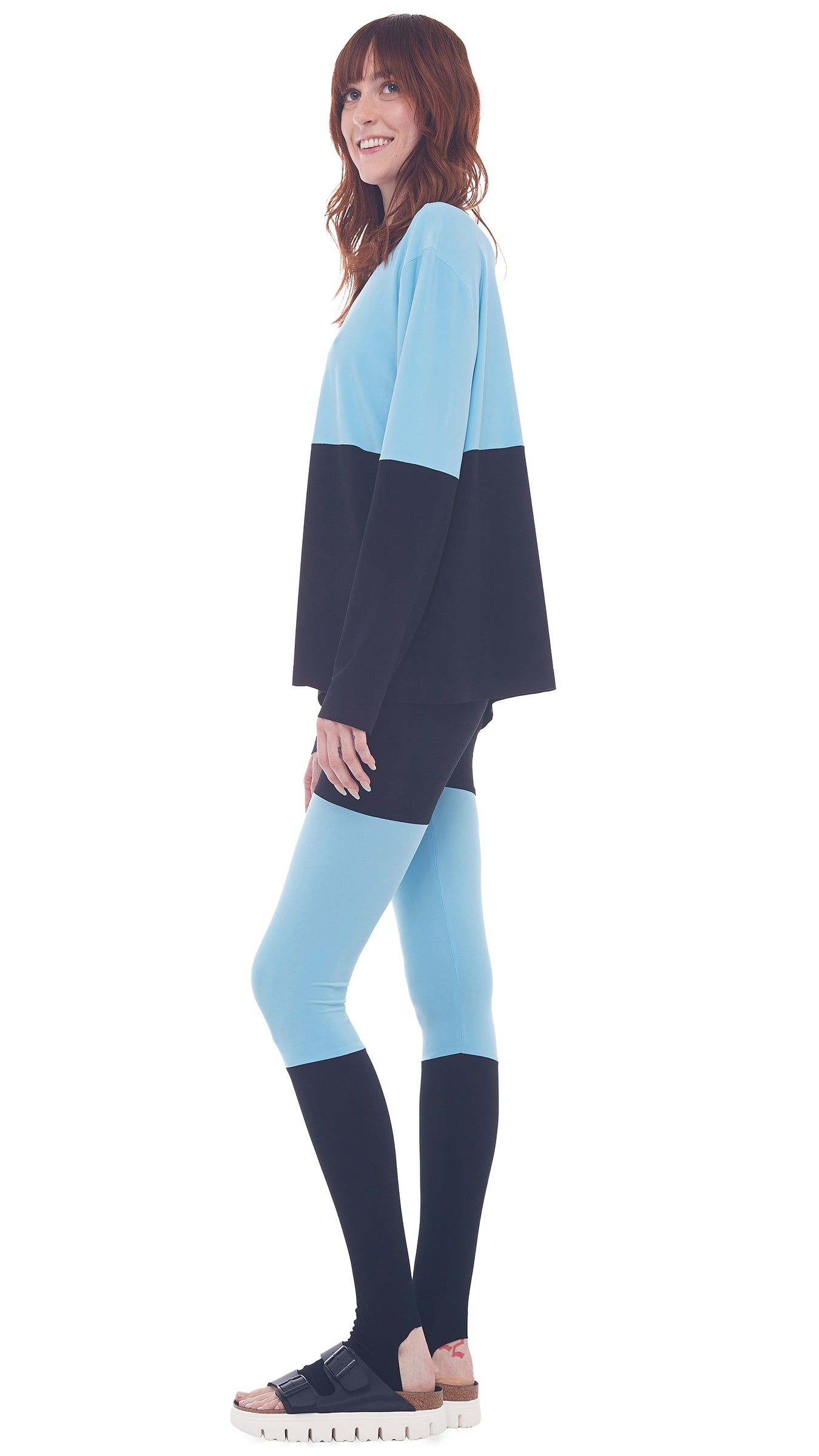 SPLICED SHORT BF CREW TOP sold by Norma Kamali product image thumbnail 2