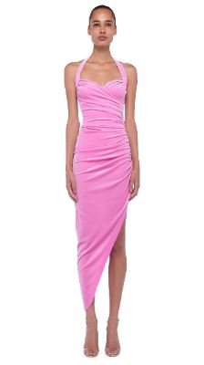 CAYLA SIDE DRAPE GOWN made by Norma Kamali