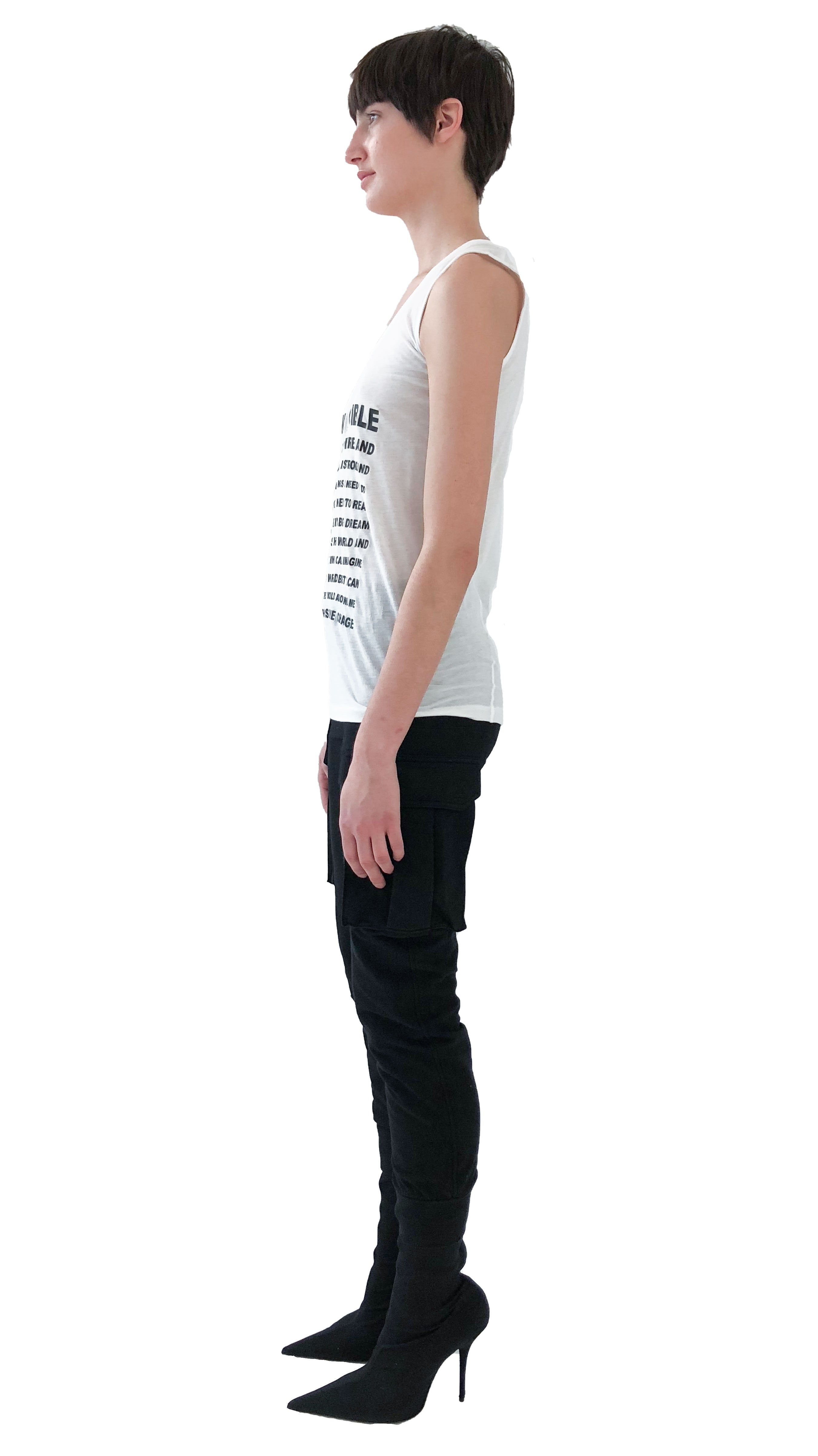 I AM INVINCIBLE TEE sold by Norma Kamali product image thumbnail 2