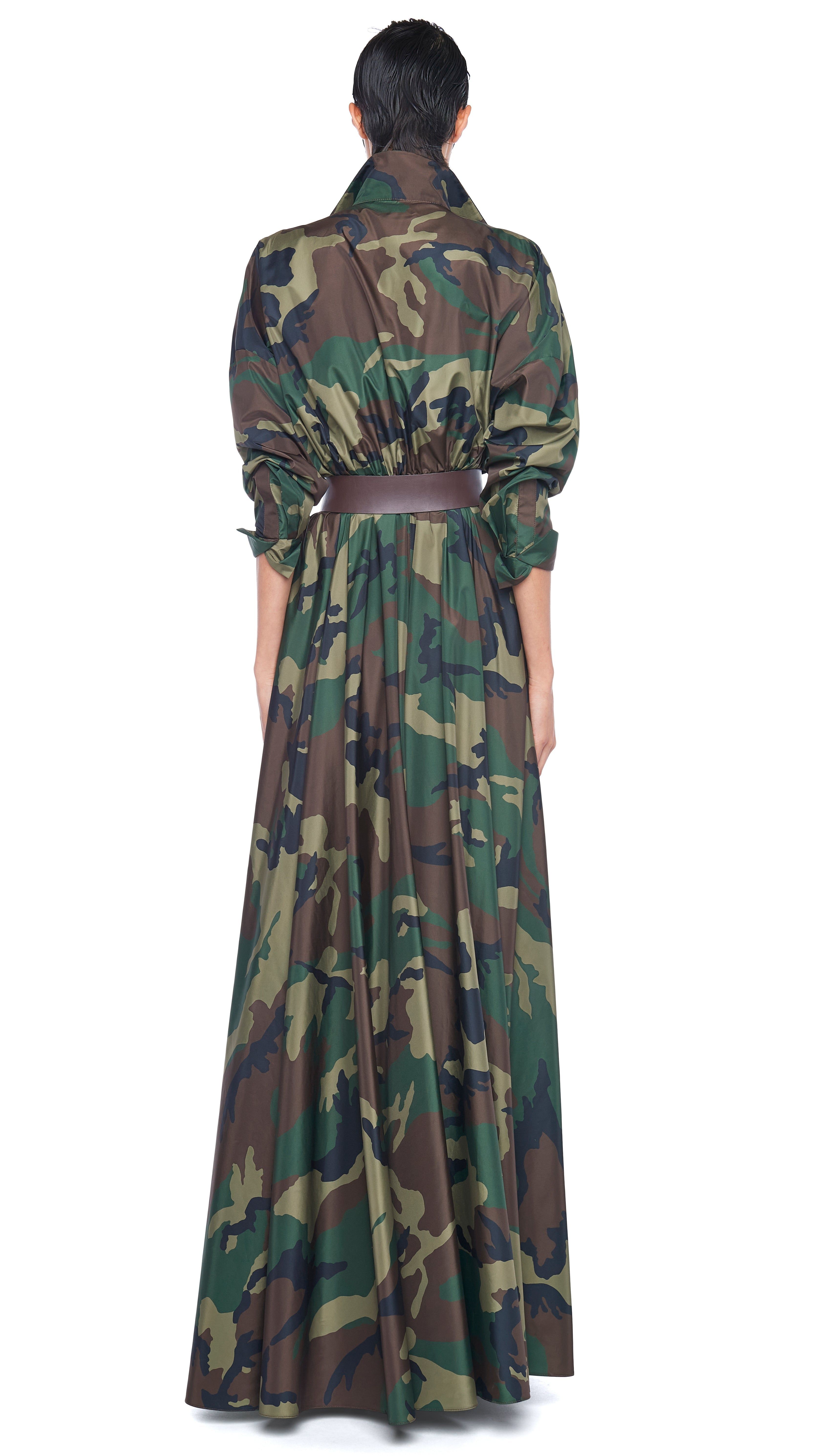 SUPER OS BF NK SHIRT FLARED GOWN sold by Norma Kamali product image thumbnail 3