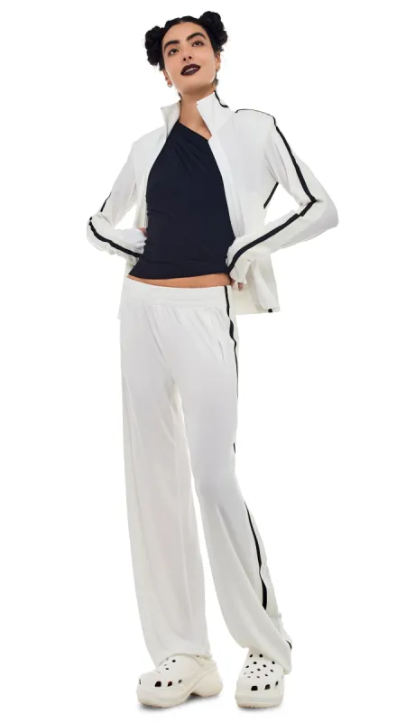 SIDE STRIPE BF SWEATPANT sold by Norma Kamali