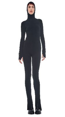 SNAP RIBBON SPAT LEGGING sold by Norma Kamali