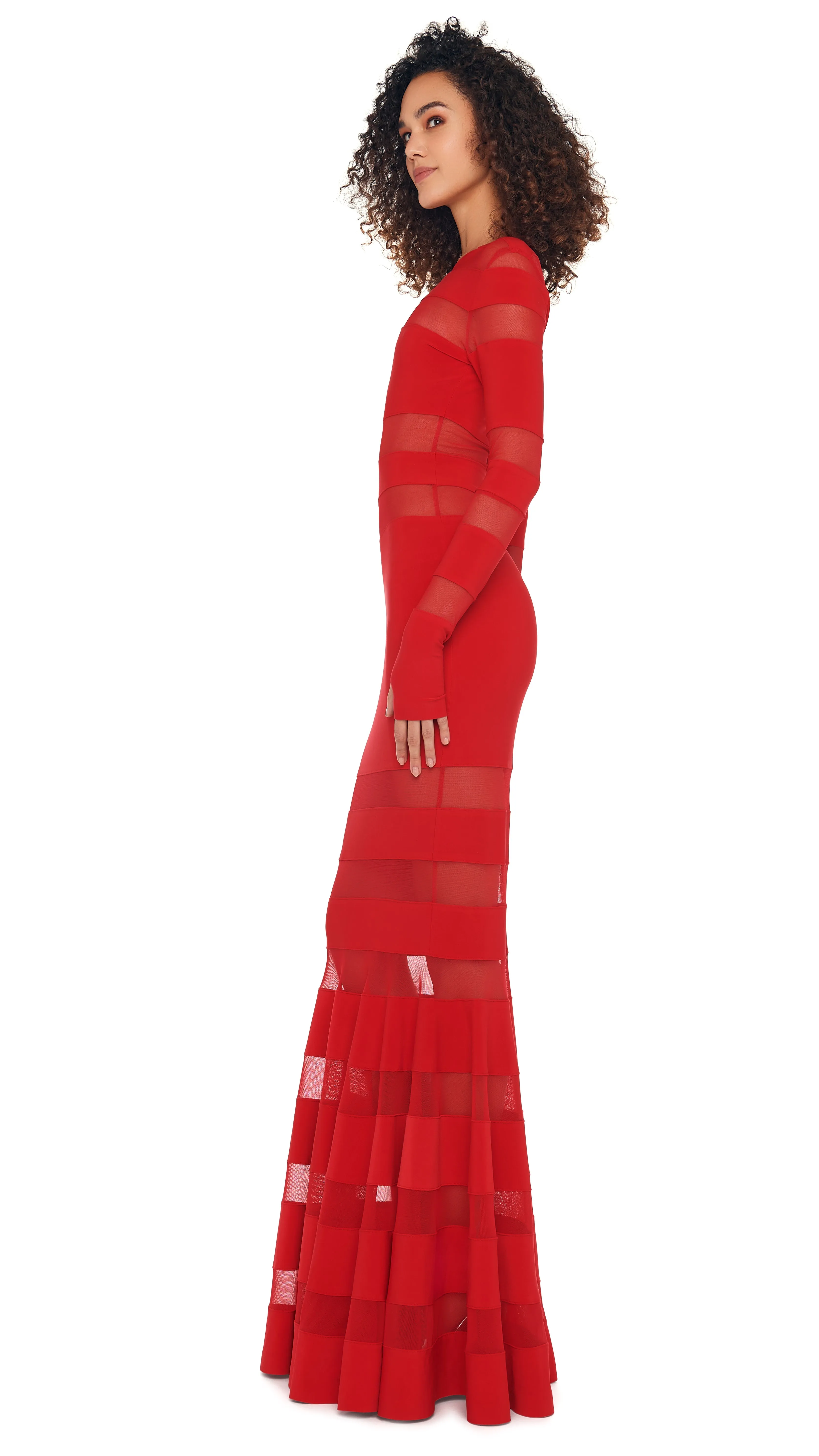 SPLICED DRESS FISHTAIL GOWN sold by Norma Kamali product image thumbnail 2