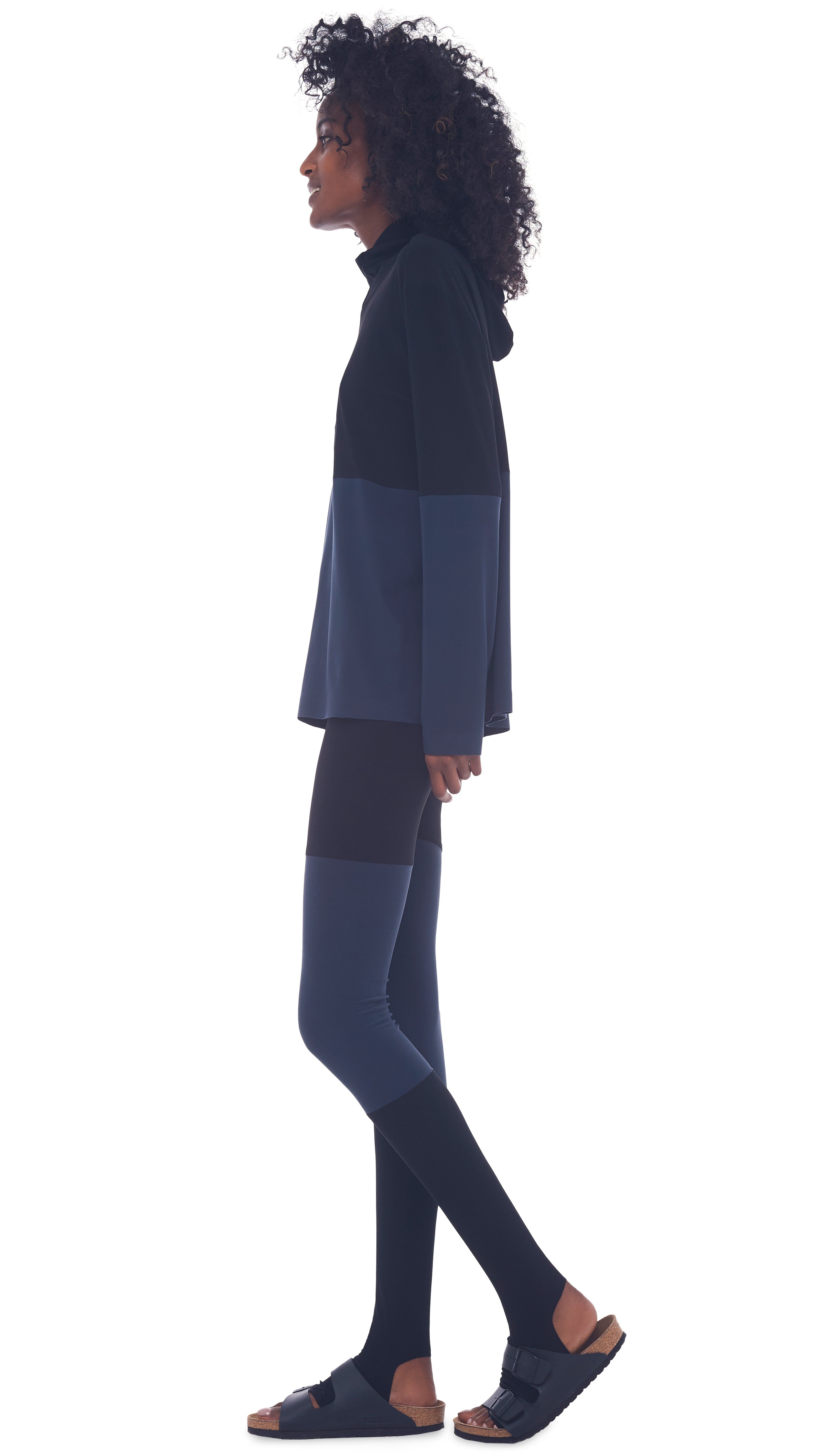 SPLICED SHORT BF HOODED TOP sold by Norma Kamali product image thumbnail 2