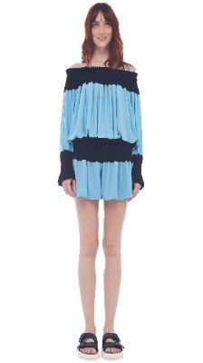 SPLICED PEASANT JUMPSHORT sold by Norma Kamali