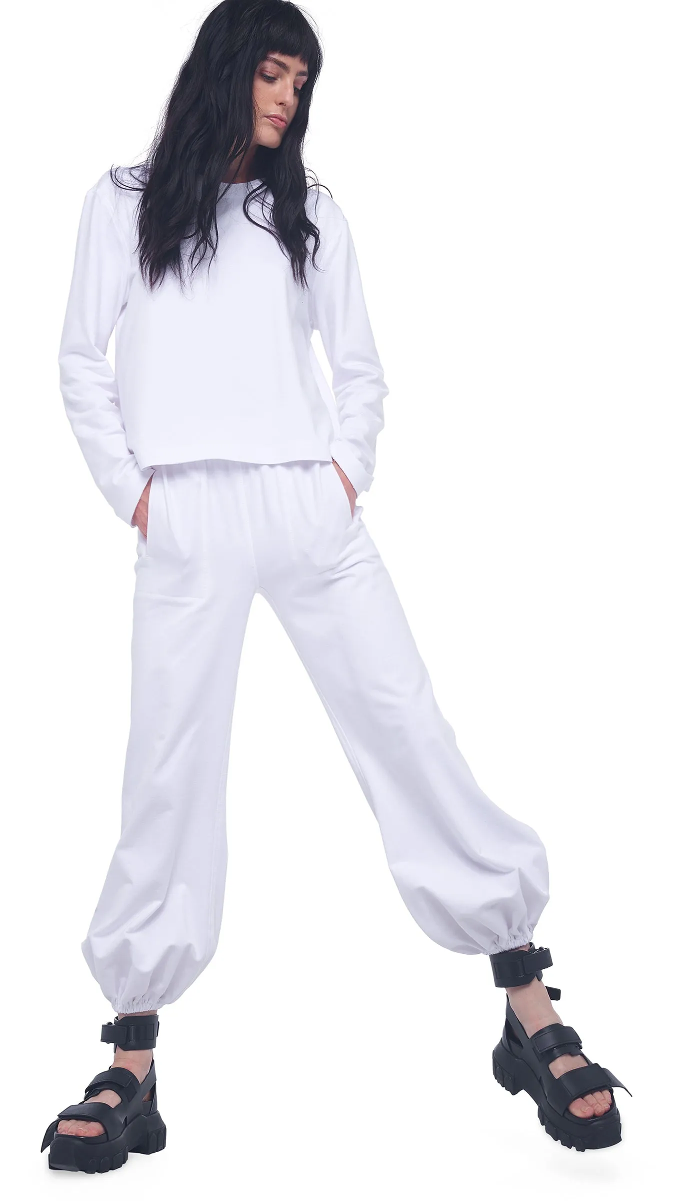 BF PUFF JOG PANT sold by Norma Kamali product image thumbnail 4