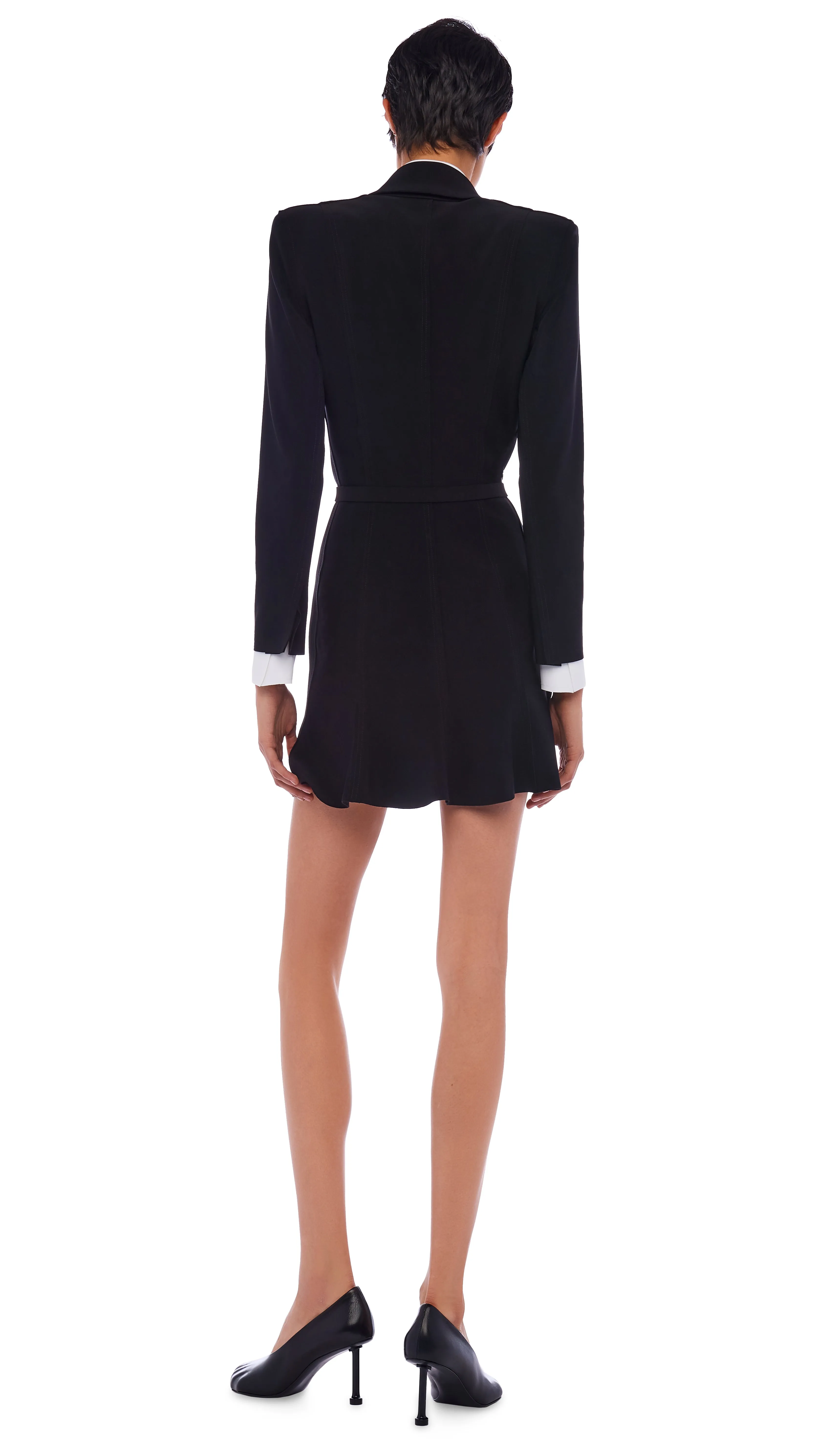 SB FISHTAIL MINI DRESS sold by Norma Kamali product image thumbnail 3
