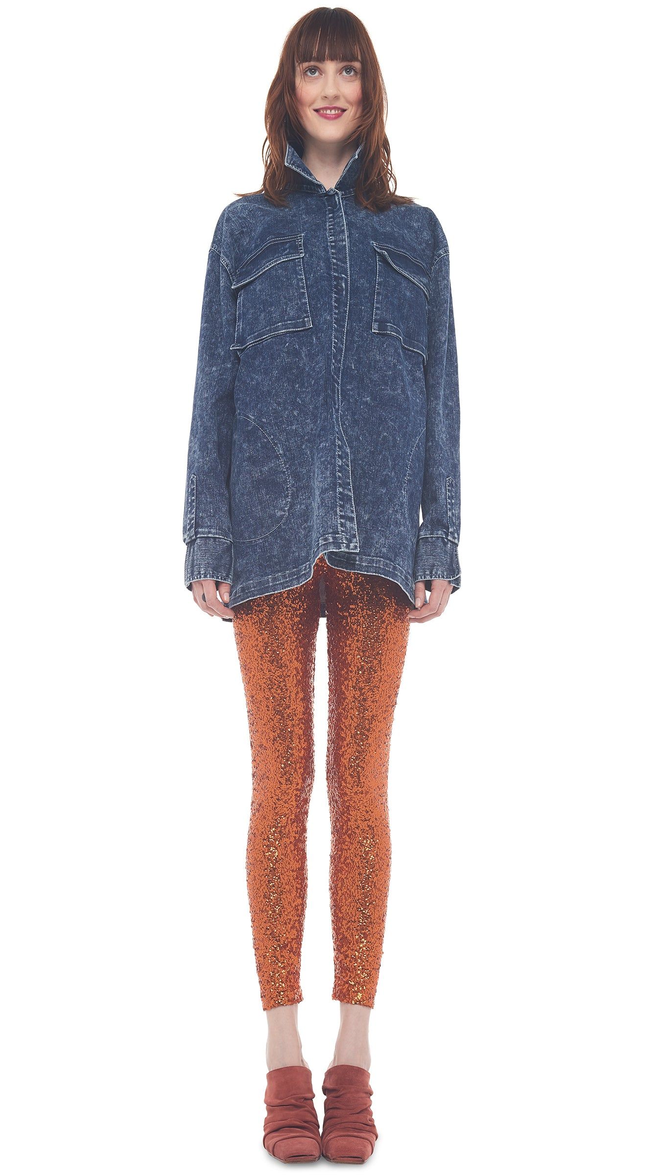 OVERSIZED BF NK CARGO SHIRT sold by Norma Kamali