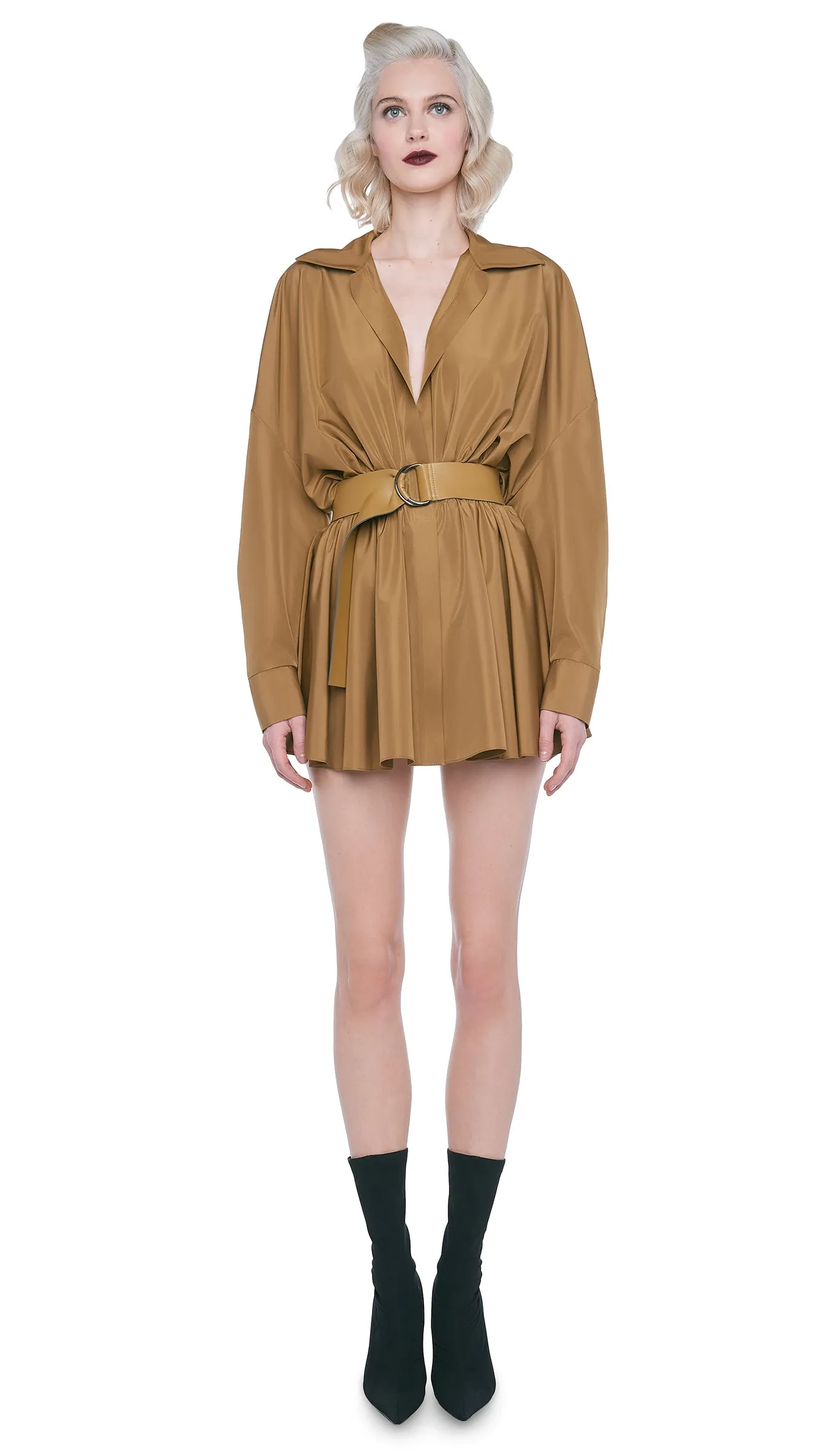 SUPER OS BF NK SHIRT MINI DRESS sold by Norma Kamali