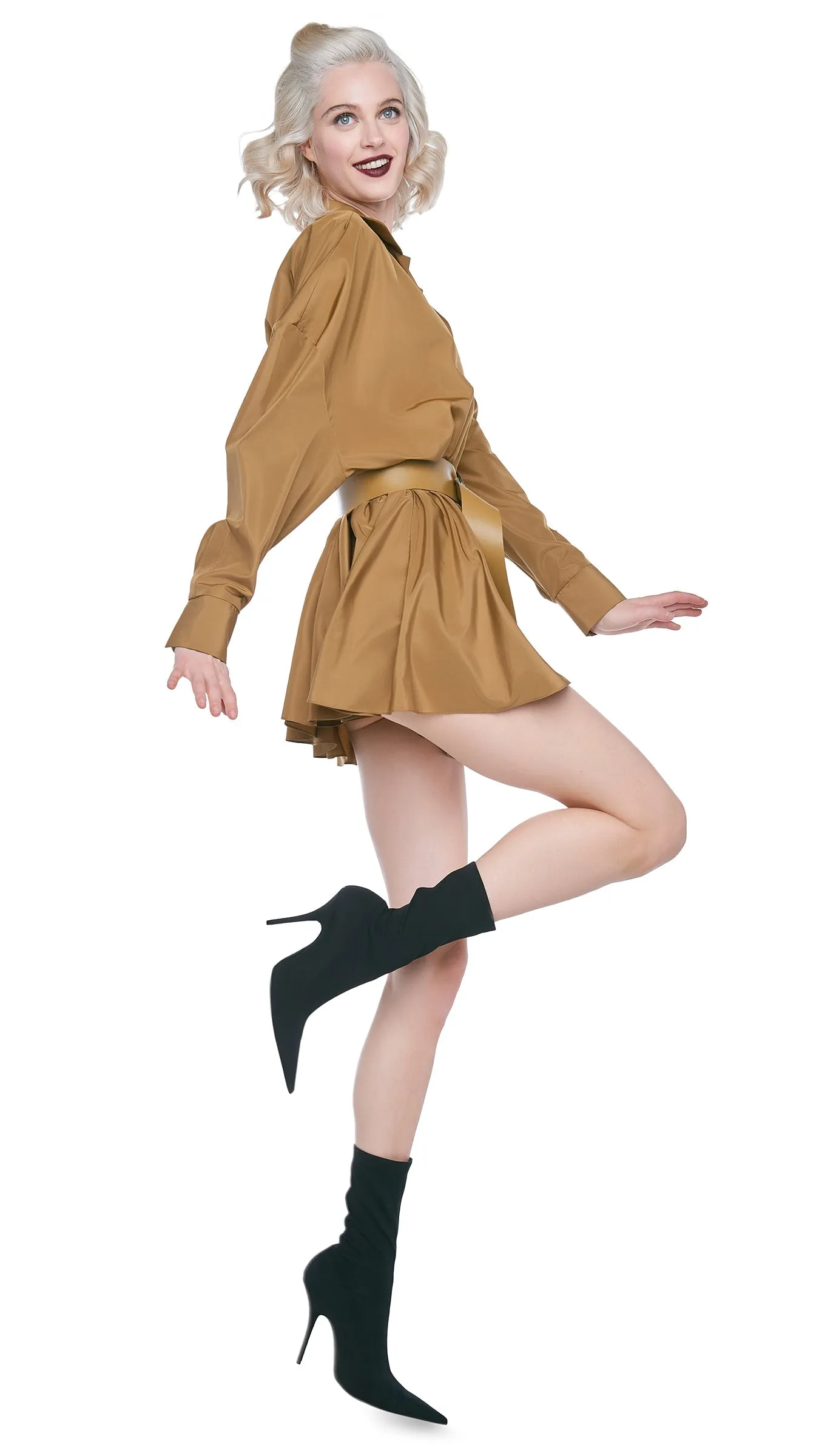 SUPER OS BF NK SHIRT MINI DRESS sold by Norma Kamali product image thumbnail 5