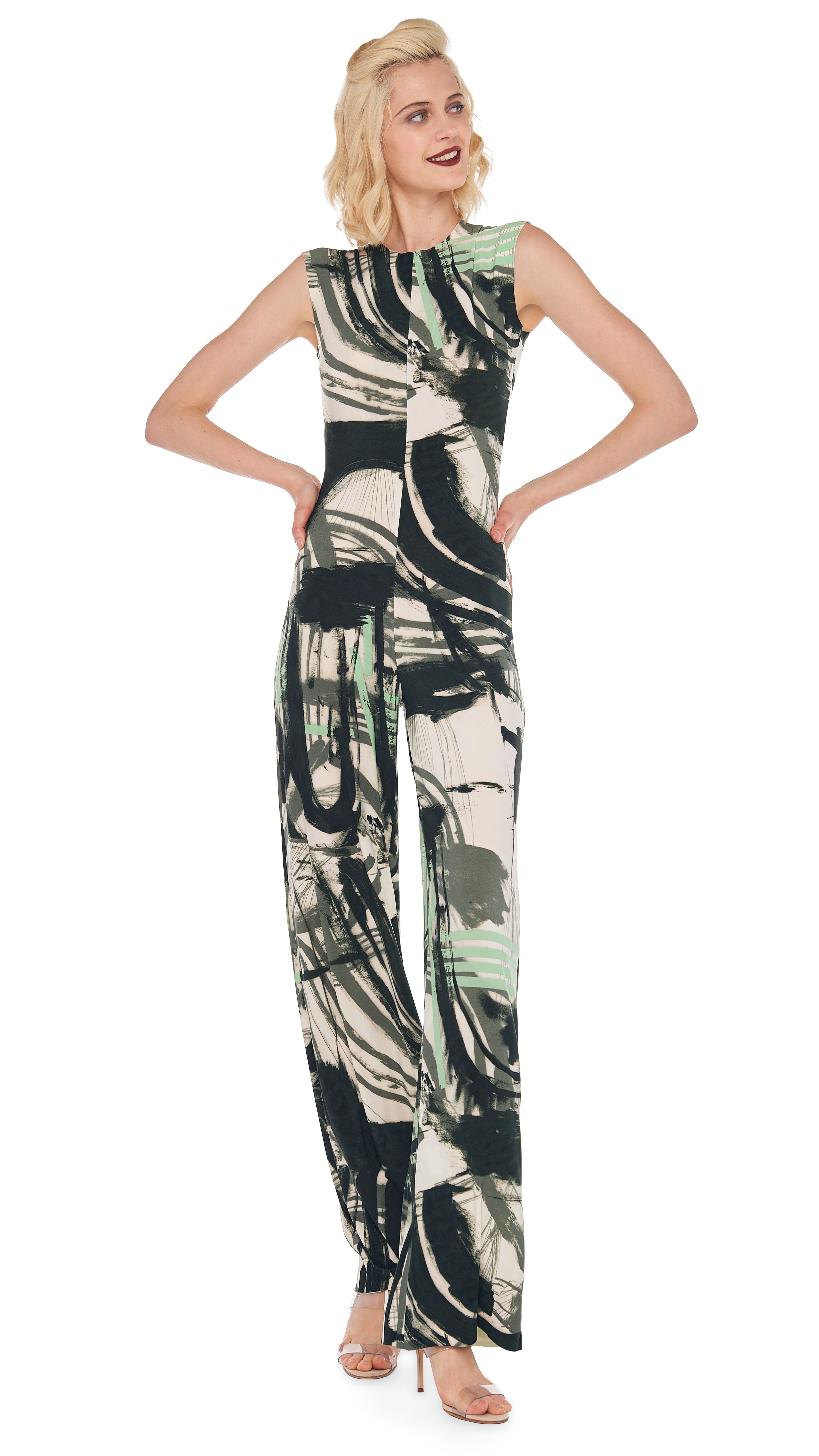 SLEEVELESS JUMPSUIT sold by Norma Kamali product image thumbnail 4