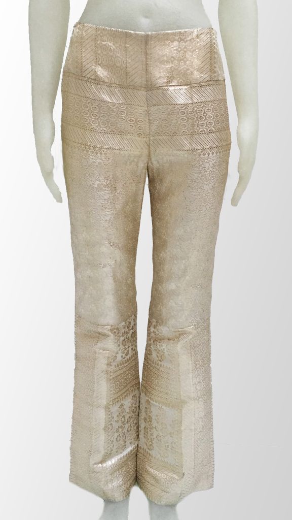 SARI FABRIC STRAIGHT LEG PANT sold by Norma Kamali