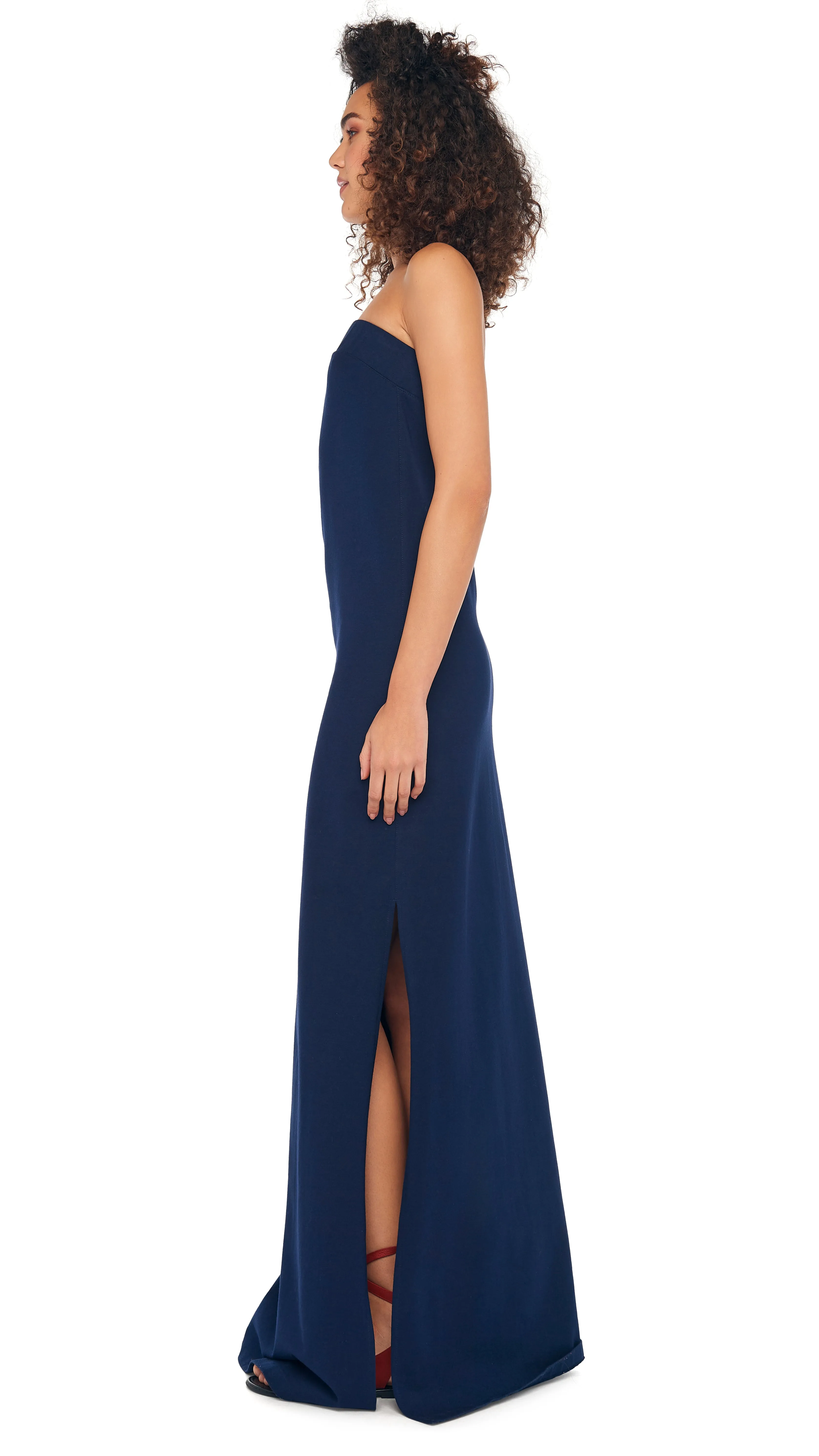 STRAPLESS SIDE SLIT GOWN sold by Norma Kamali product image thumbnail 2