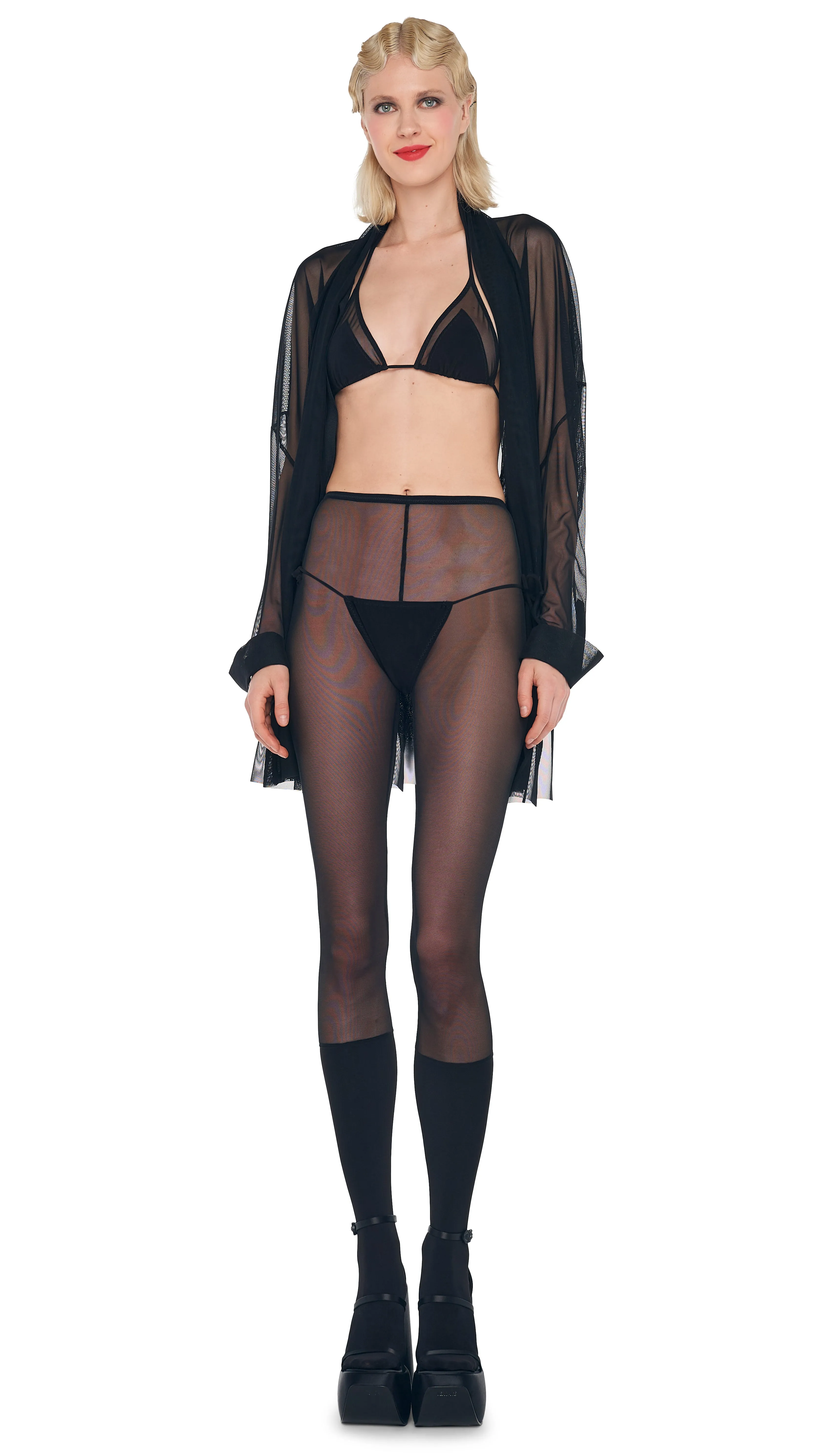 TRIANGLE BRA / STRING BOTTOM sold by Norma Kamali