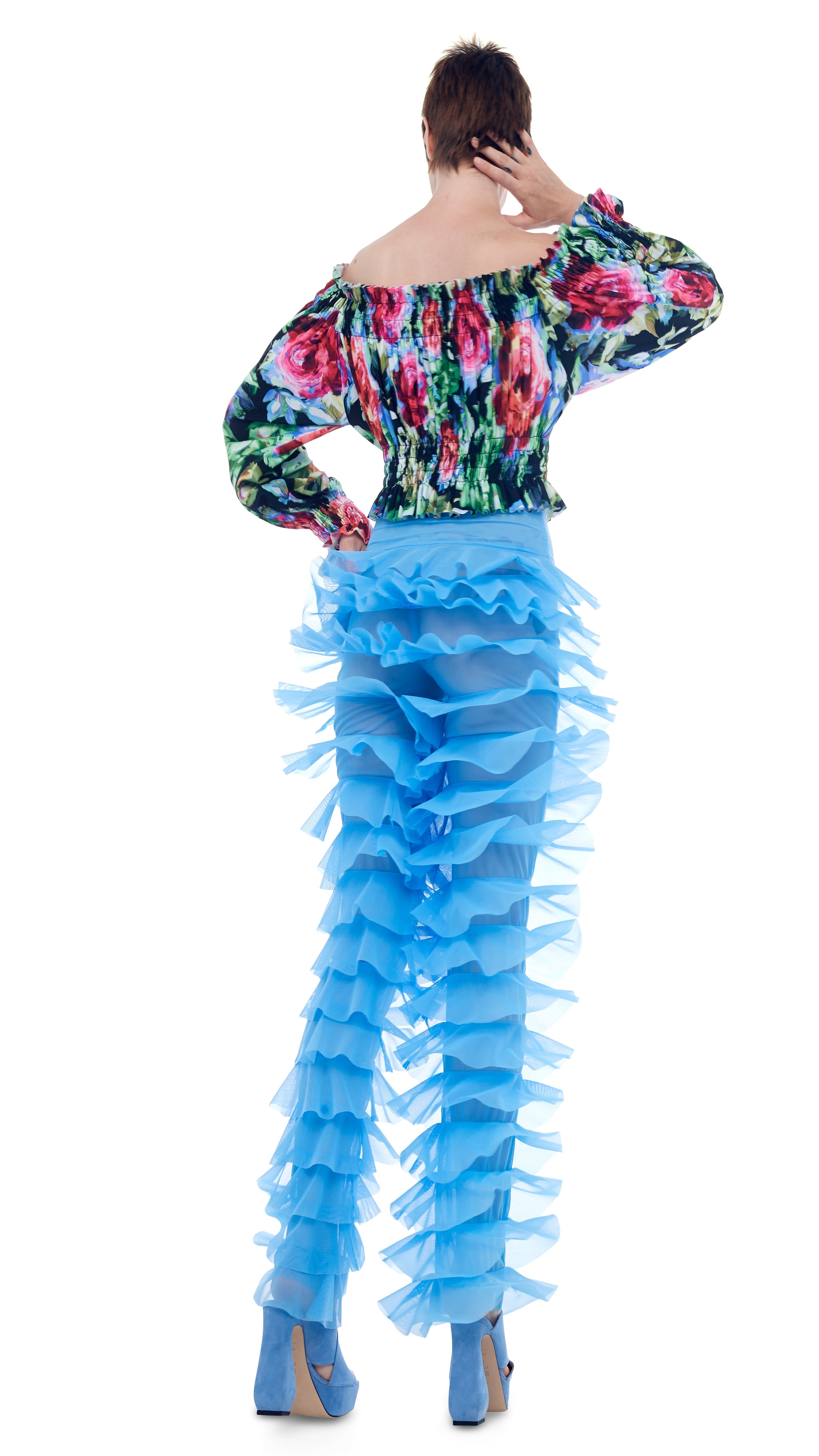 CROPPED PEASANT TOP sold by Norma Kamali product image thumbnail 5