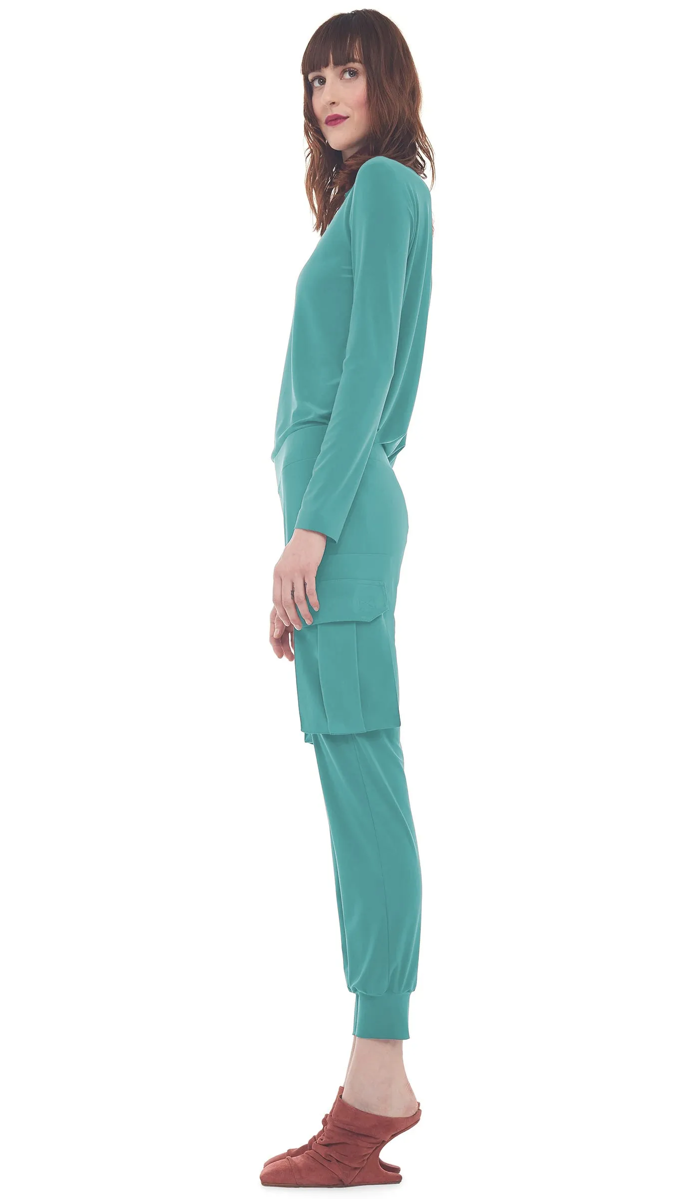 LONG SLEEVE TURTLENECK TOP sold by Norma Kamali product image thumbnail 2