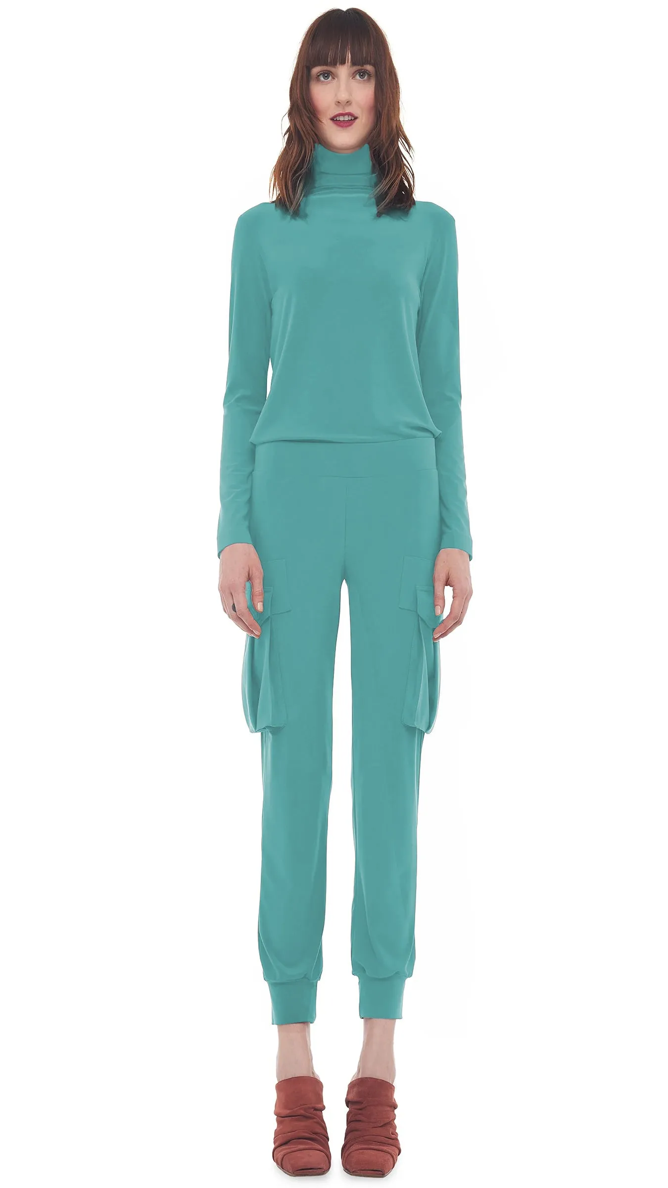 LONG SLEEVE TURTLENECK TOP sold by Norma Kamali