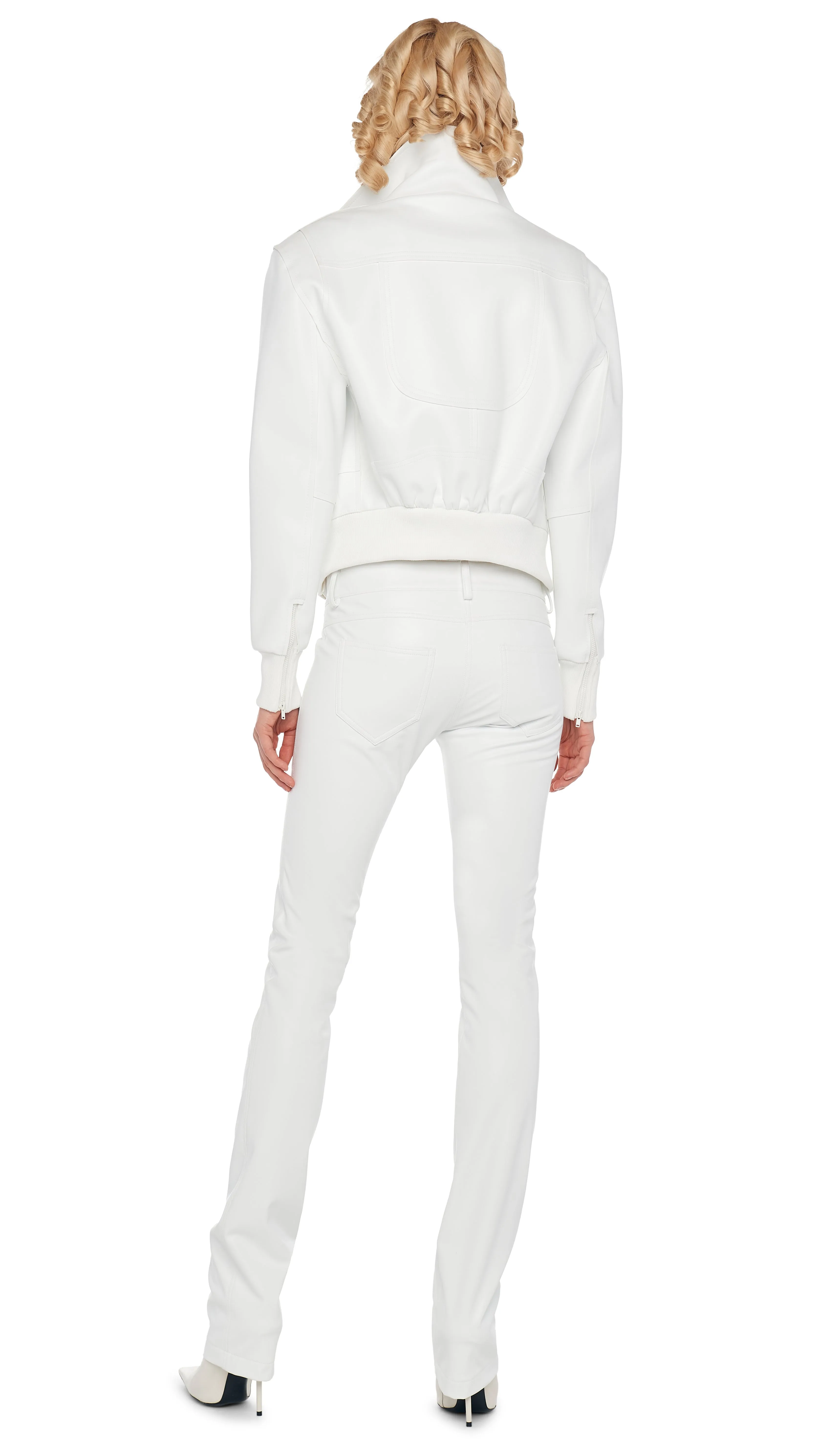 MINI MOTO JACKET sold by Norma Kamali product image thumbnail 3