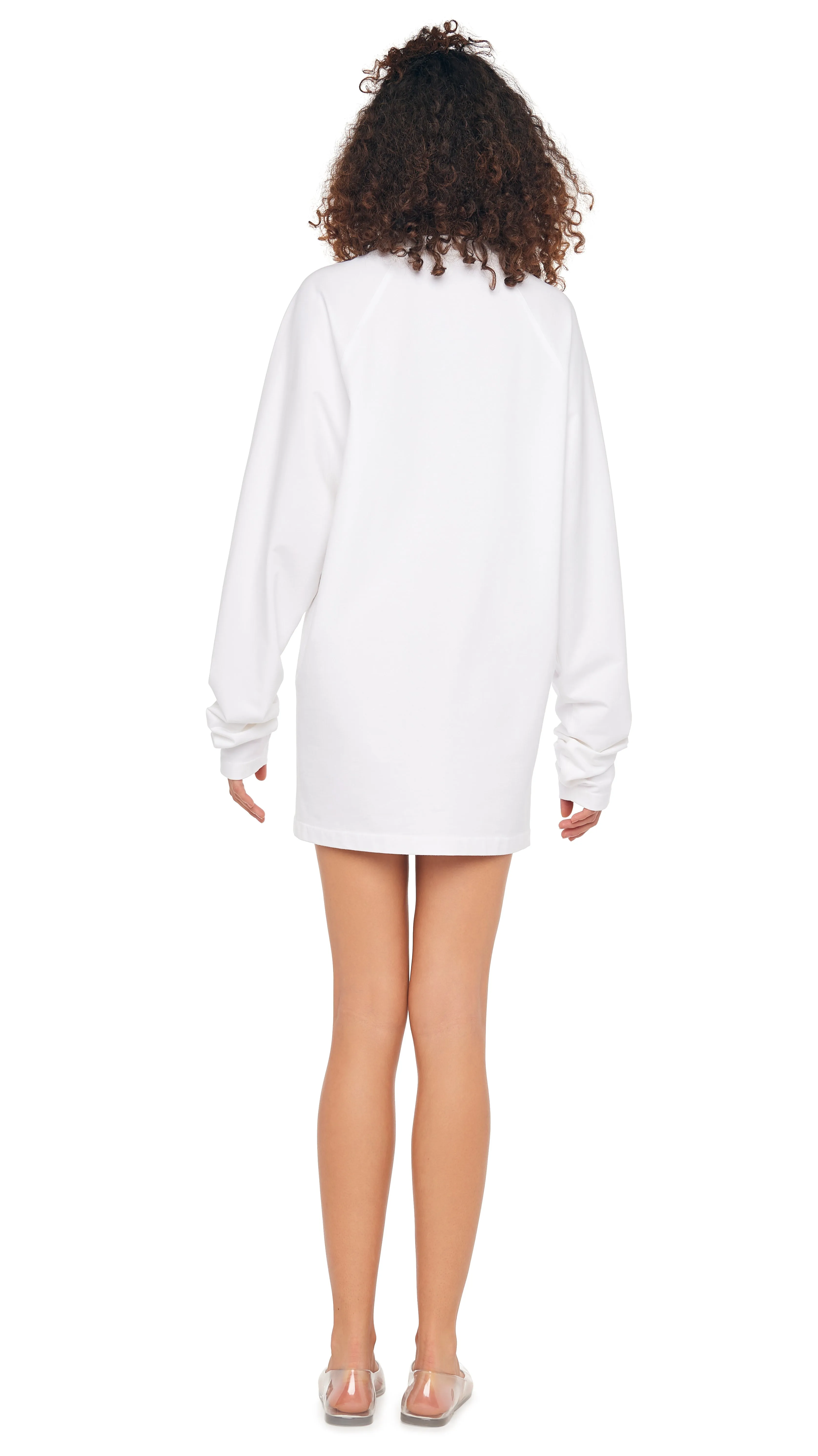 OVERSIZED RAGLAN SLEEVE MINI DRESS sold by Norma Kamali product image thumbnail 3