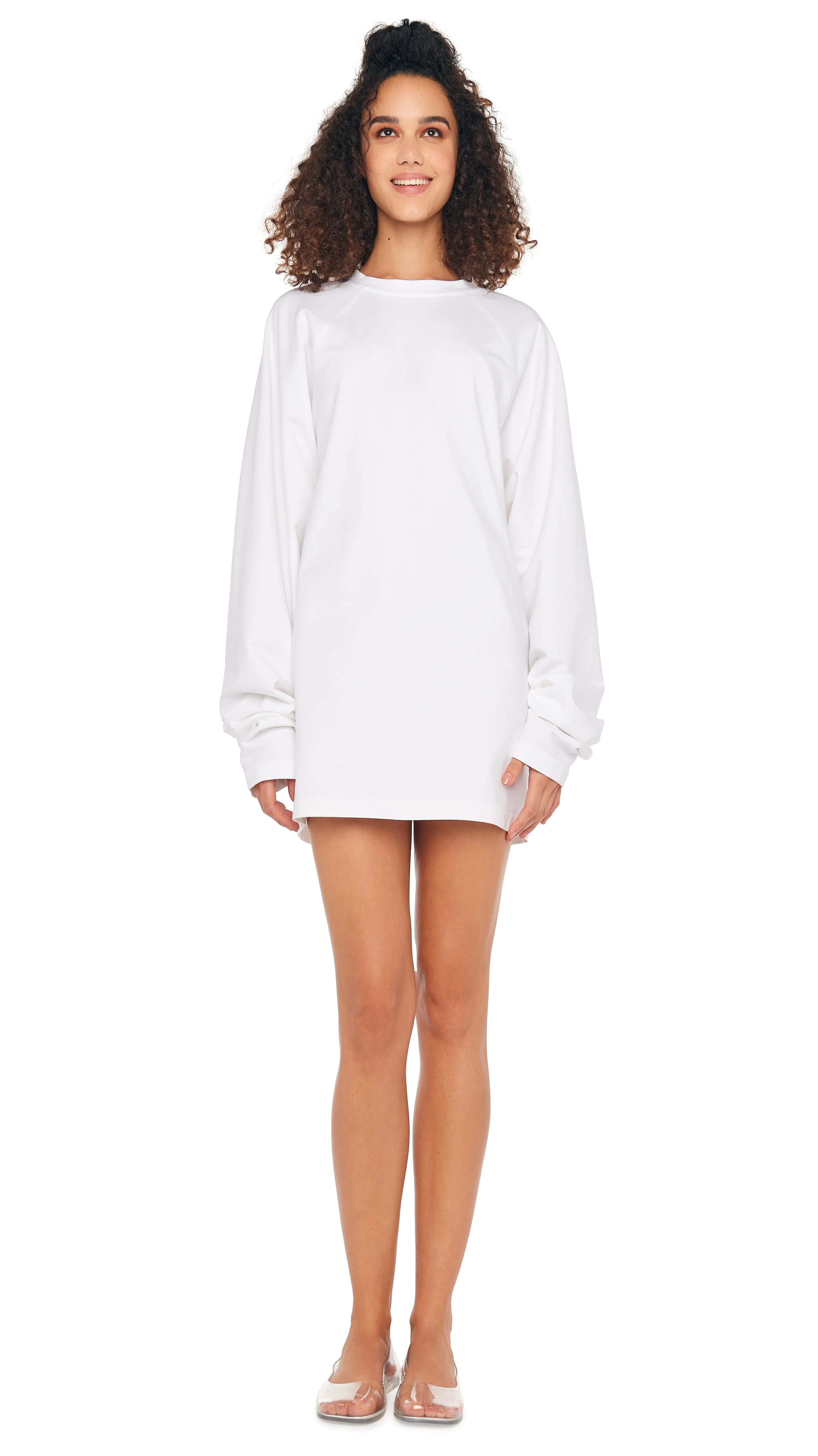 OVERSIZED RAGLAN SLEEVE MINI DRESS sold by Norma Kamali
