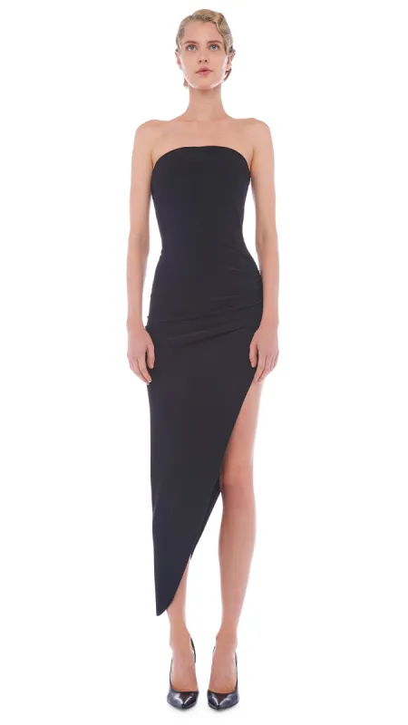 STRAPLESS SIDE DRAPE GOWN sold by Norma Kamali