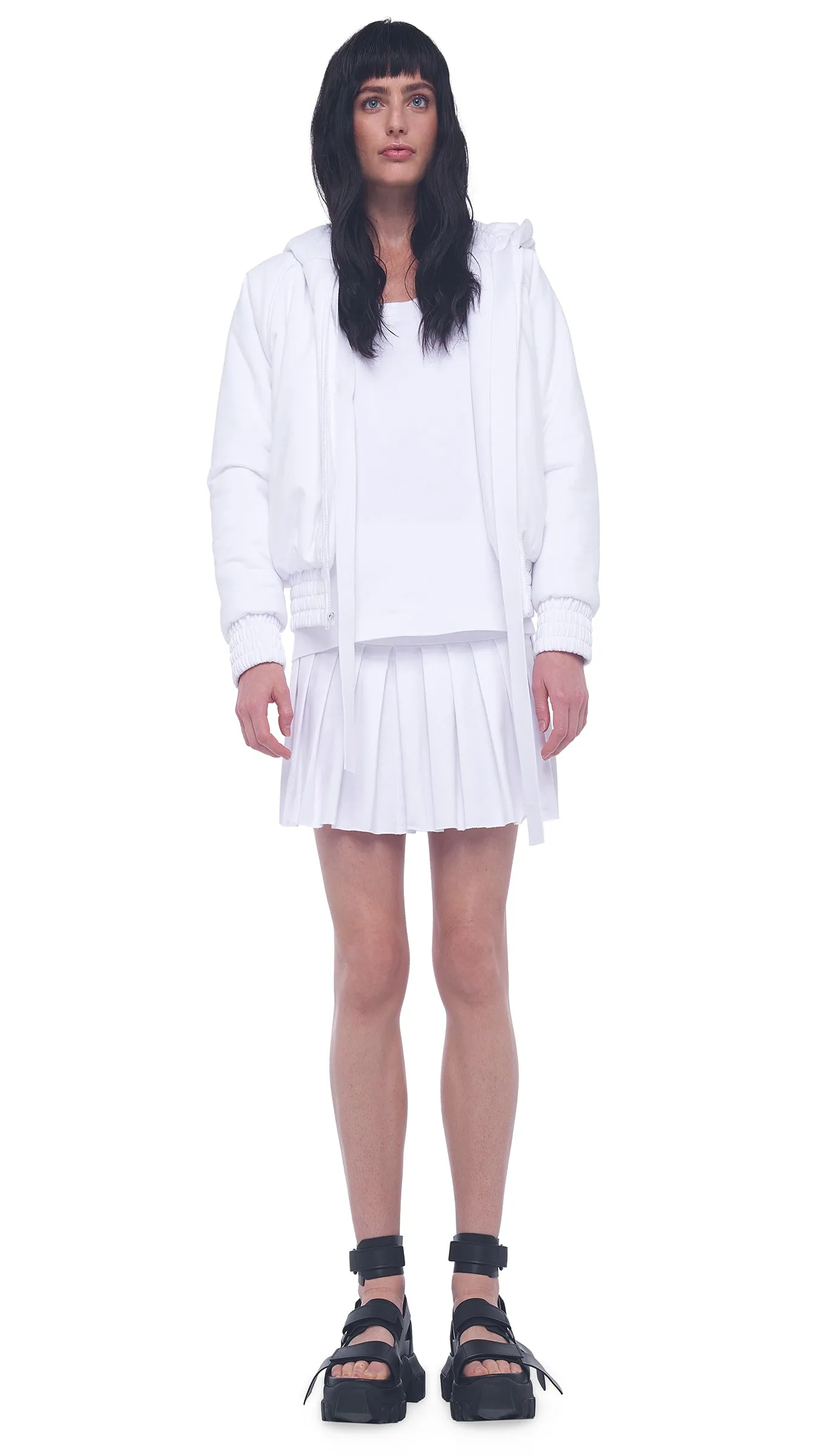 HOODED BOMBER JACKET sold by Norma Kamali