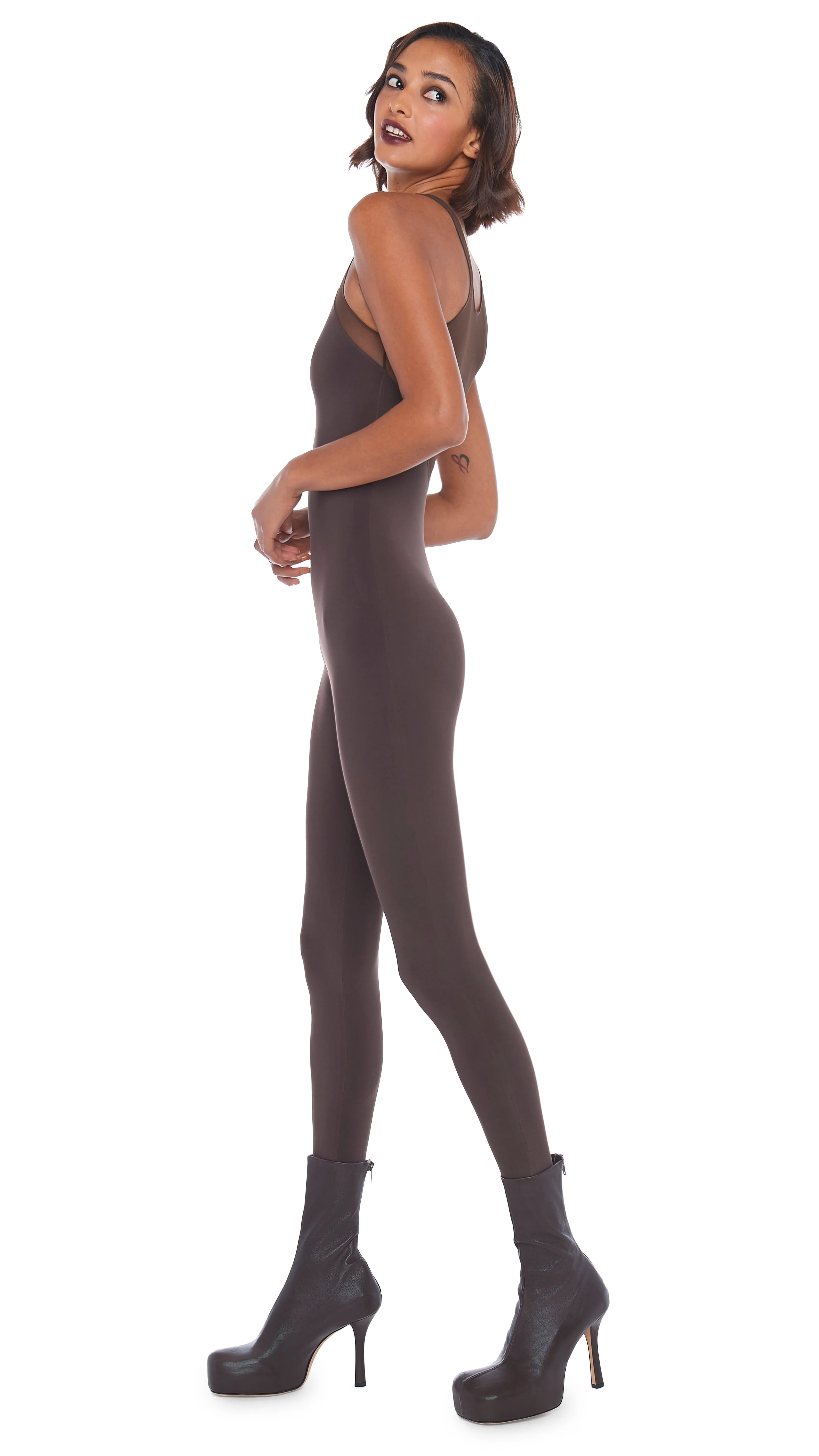 RACER COMBO CATSUIT sold by Norma Kamali product image thumbnail 5
