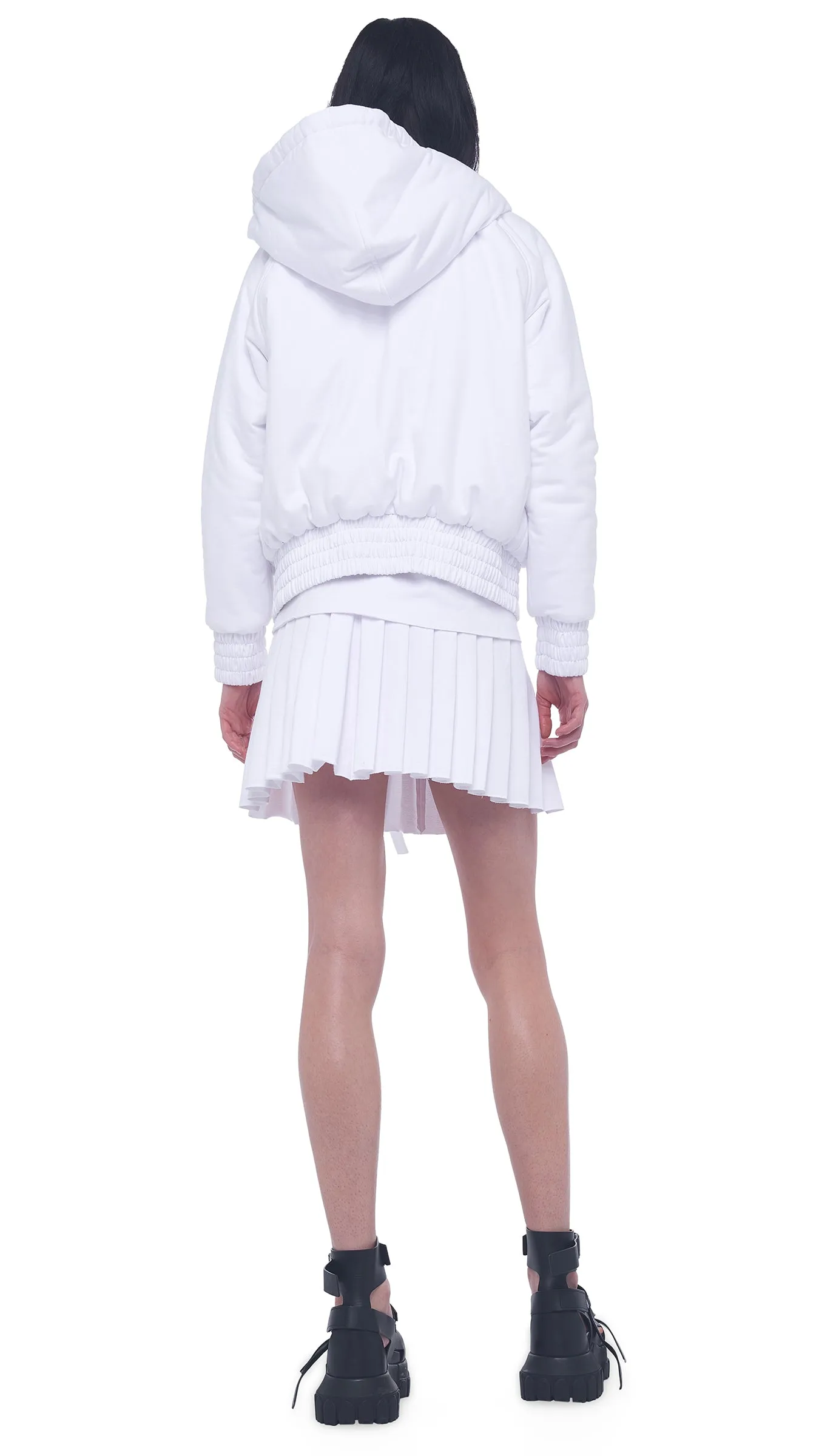 HOODED BOMBER JACKET sold by Norma Kamali product image thumbnail 3