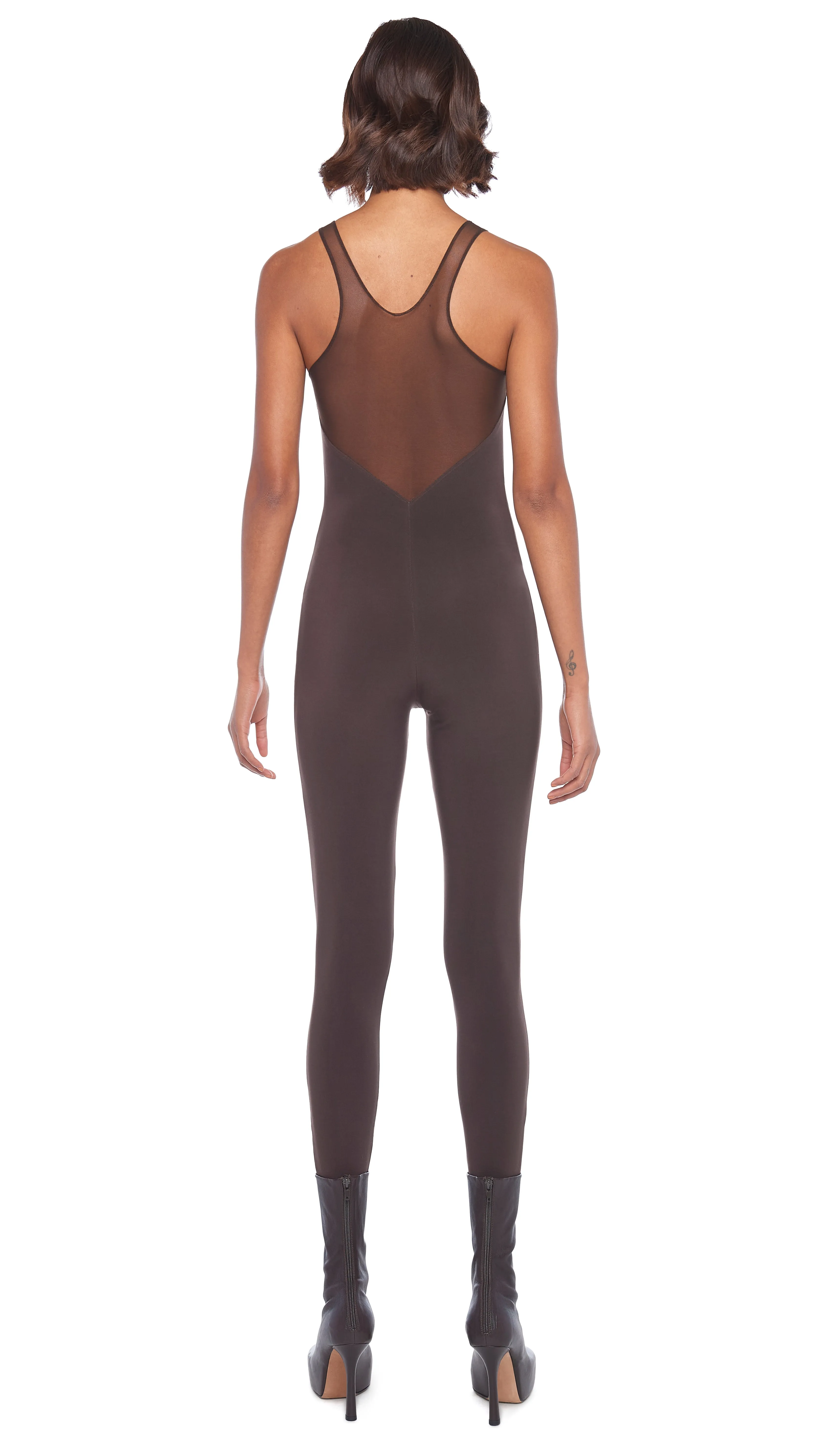 RACER COMBO CATSUIT sold by Norma Kamali product image thumbnail 3