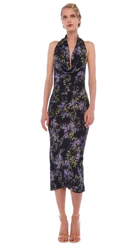 HALTER DRAPE DRESS TO MIDCALF made by Sweats