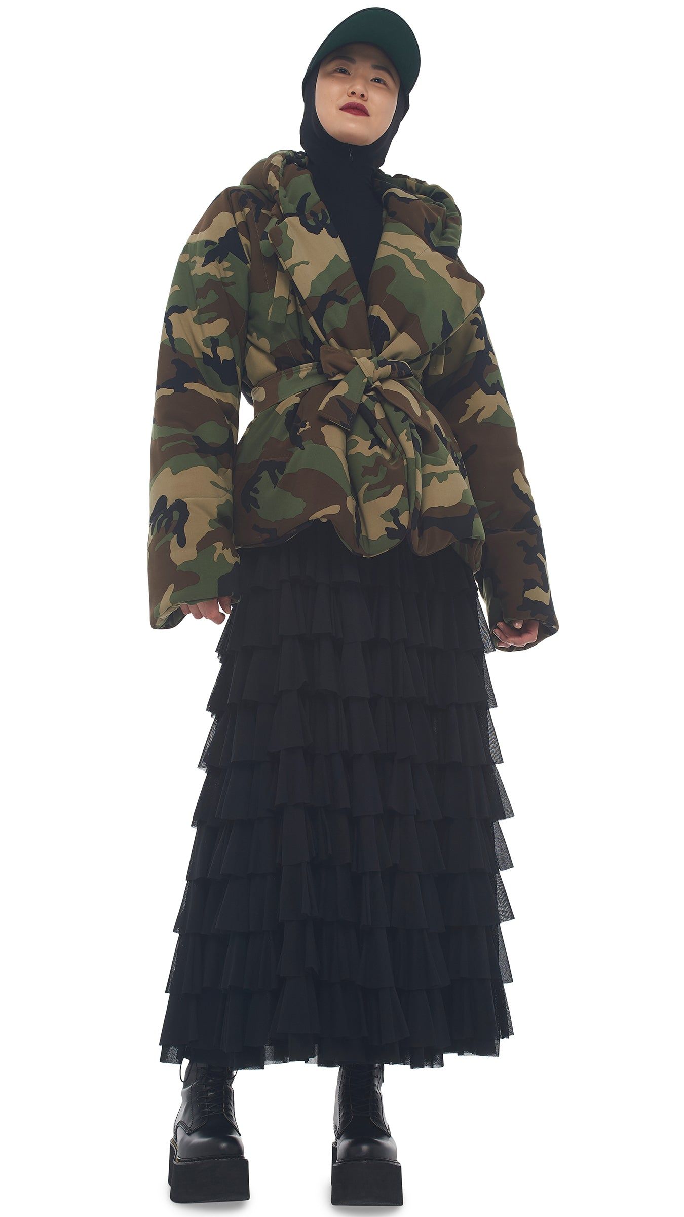 HOODED SLEEPING BAG JACKET sold by Norma Kamali