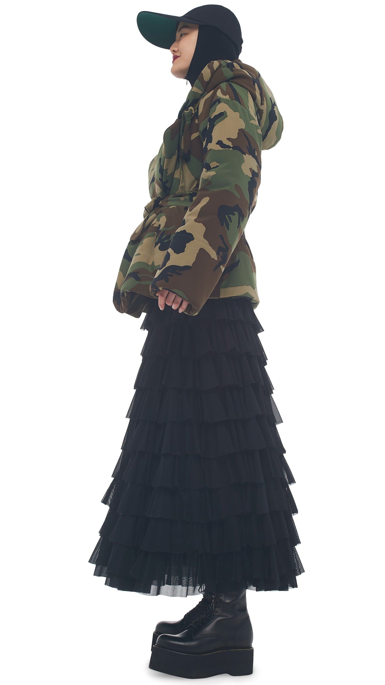 HOODED SLEEPING BAG JACKET sold by Norma Kamali product image thumbnail 2