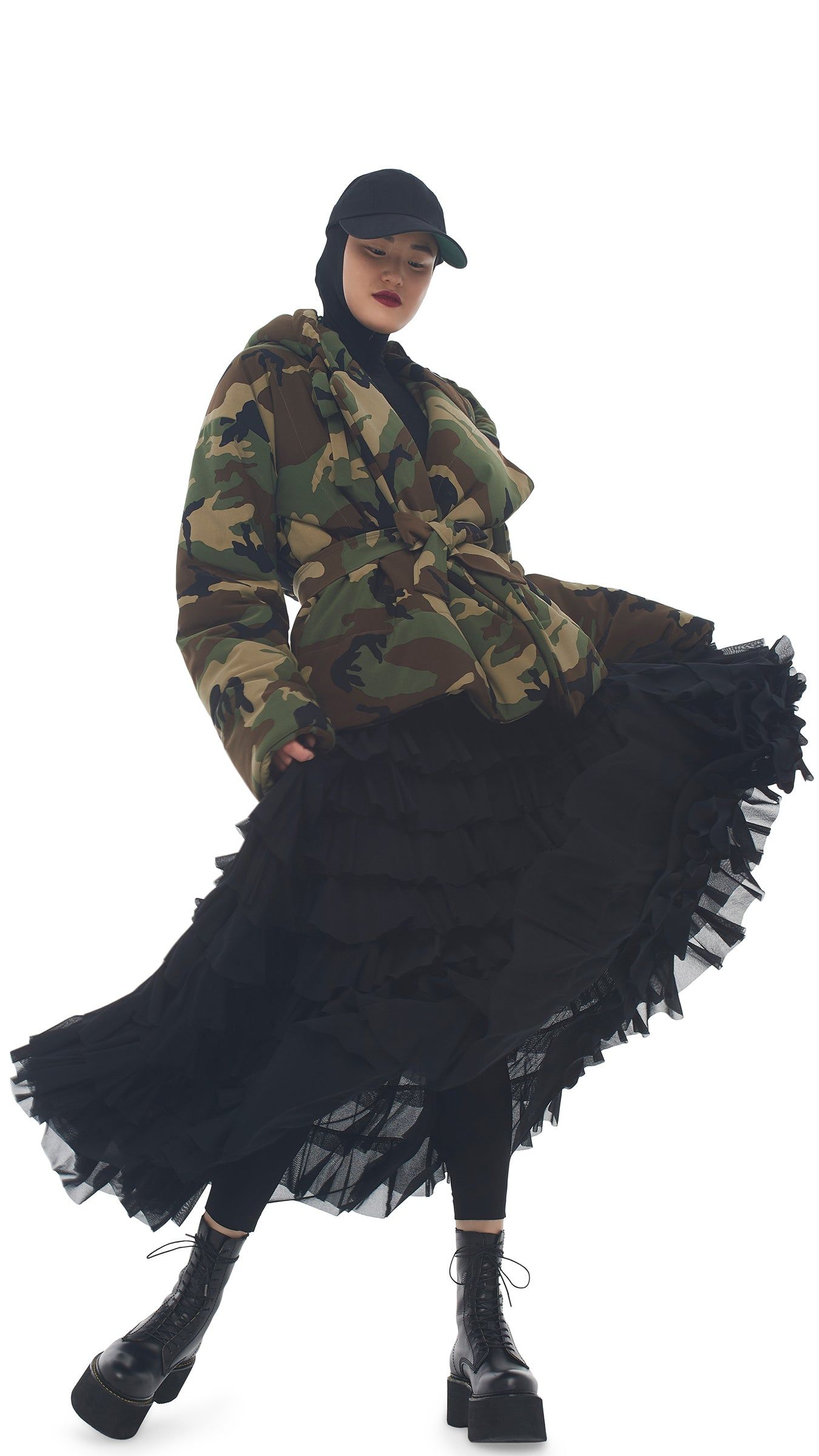 HOODED SLEEPING BAG JACKET sold by Norma Kamali product image thumbnail 4