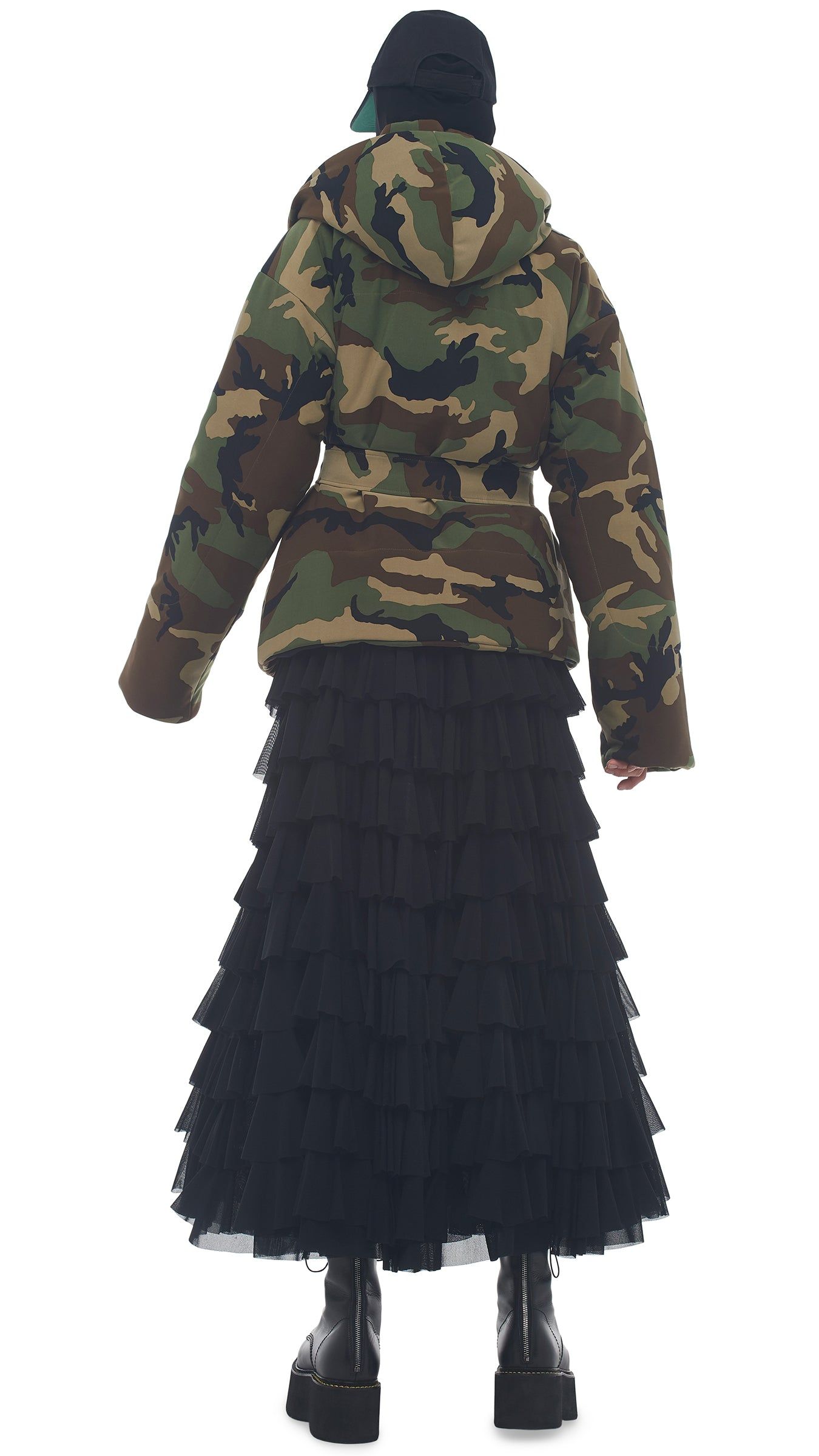 HOODED SLEEPING BAG JACKET sold by Norma Kamali product image thumbnail 3