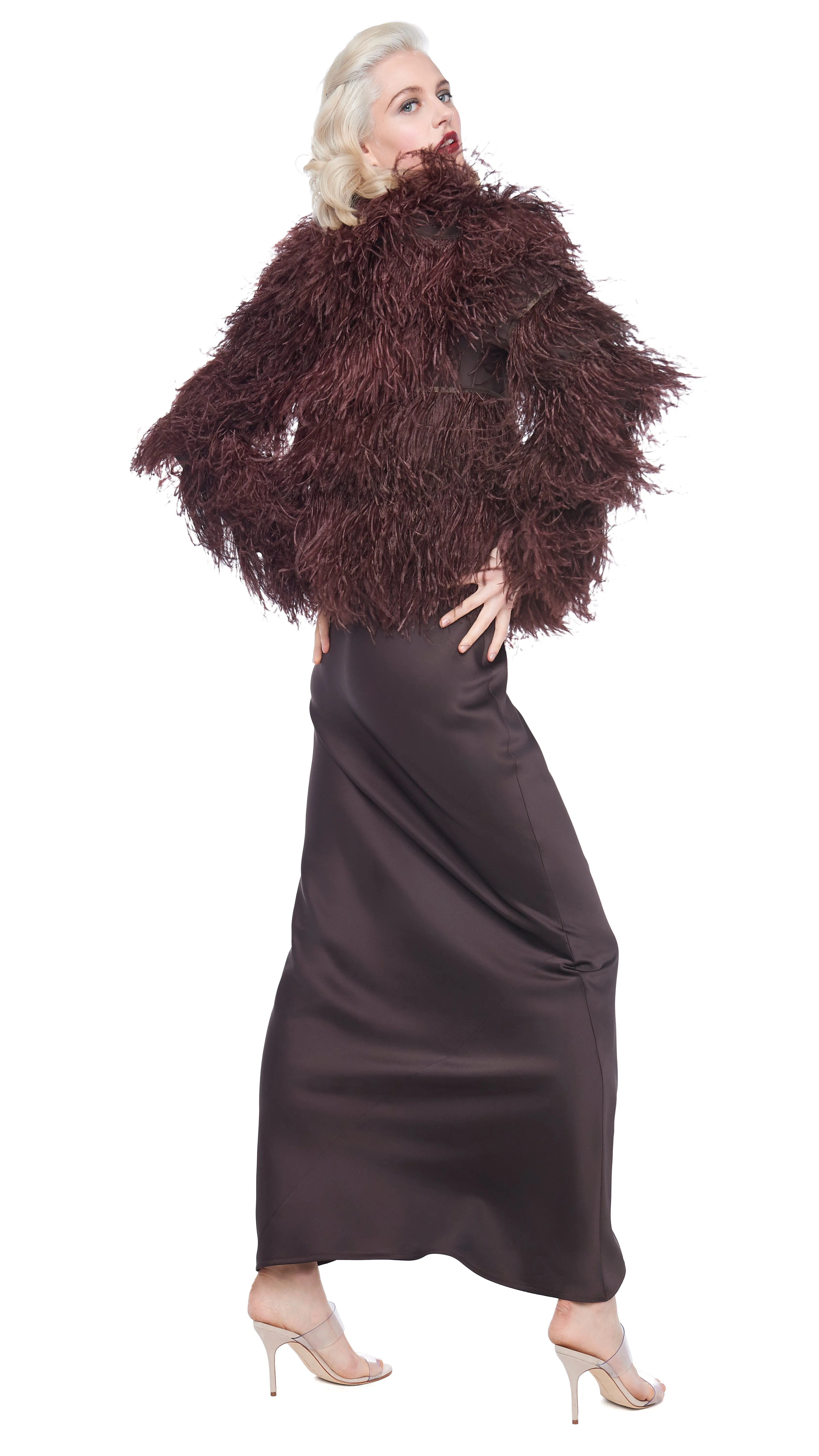 ALL OVER FEATHER JACKET sold by Norma Kamali product image thumbnail 4