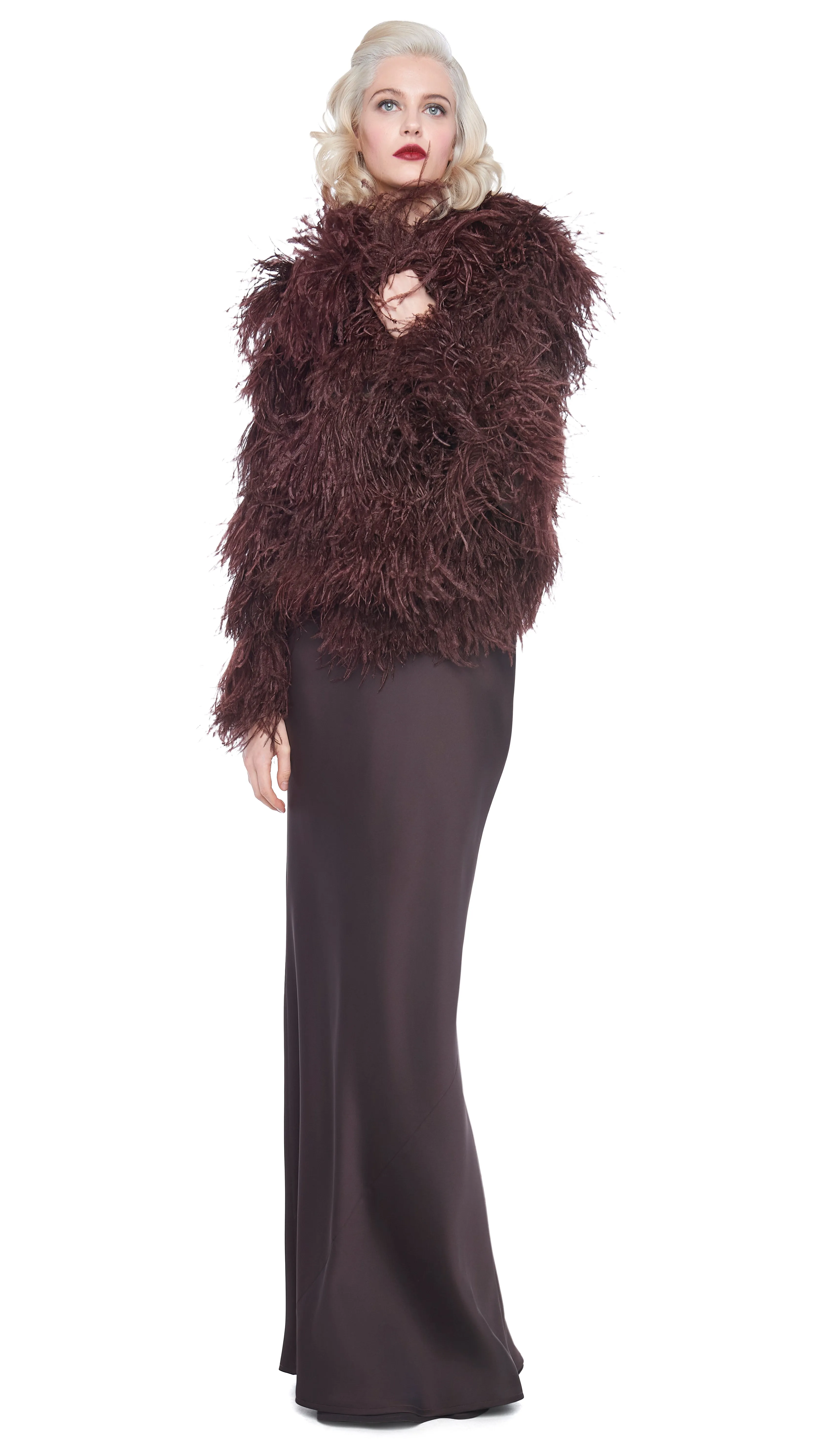 ALL OVER FEATHER JACKET sold by Norma Kamali