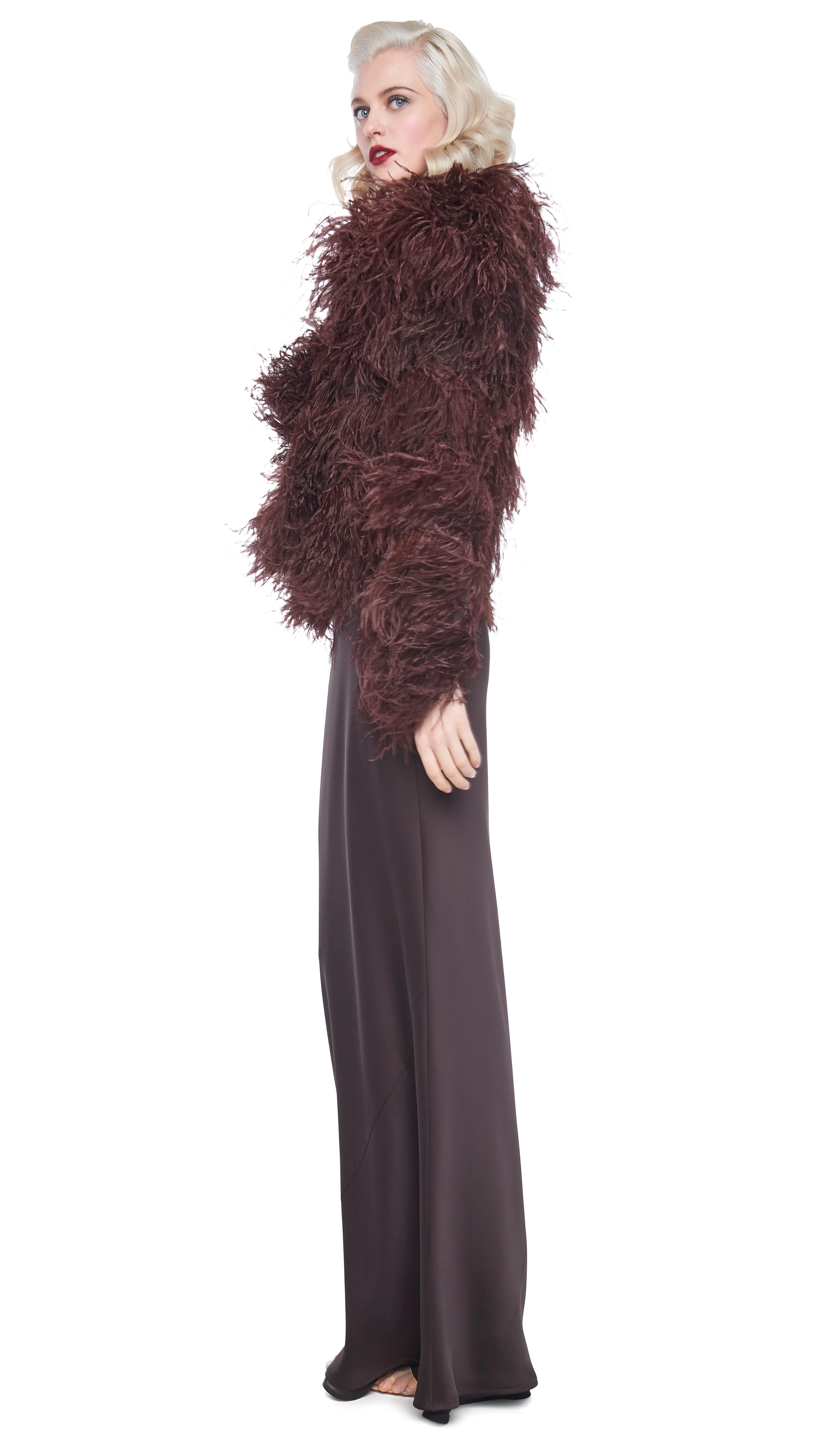 ALL OVER FEATHER JACKET sold by Norma Kamali product image thumbnail 5