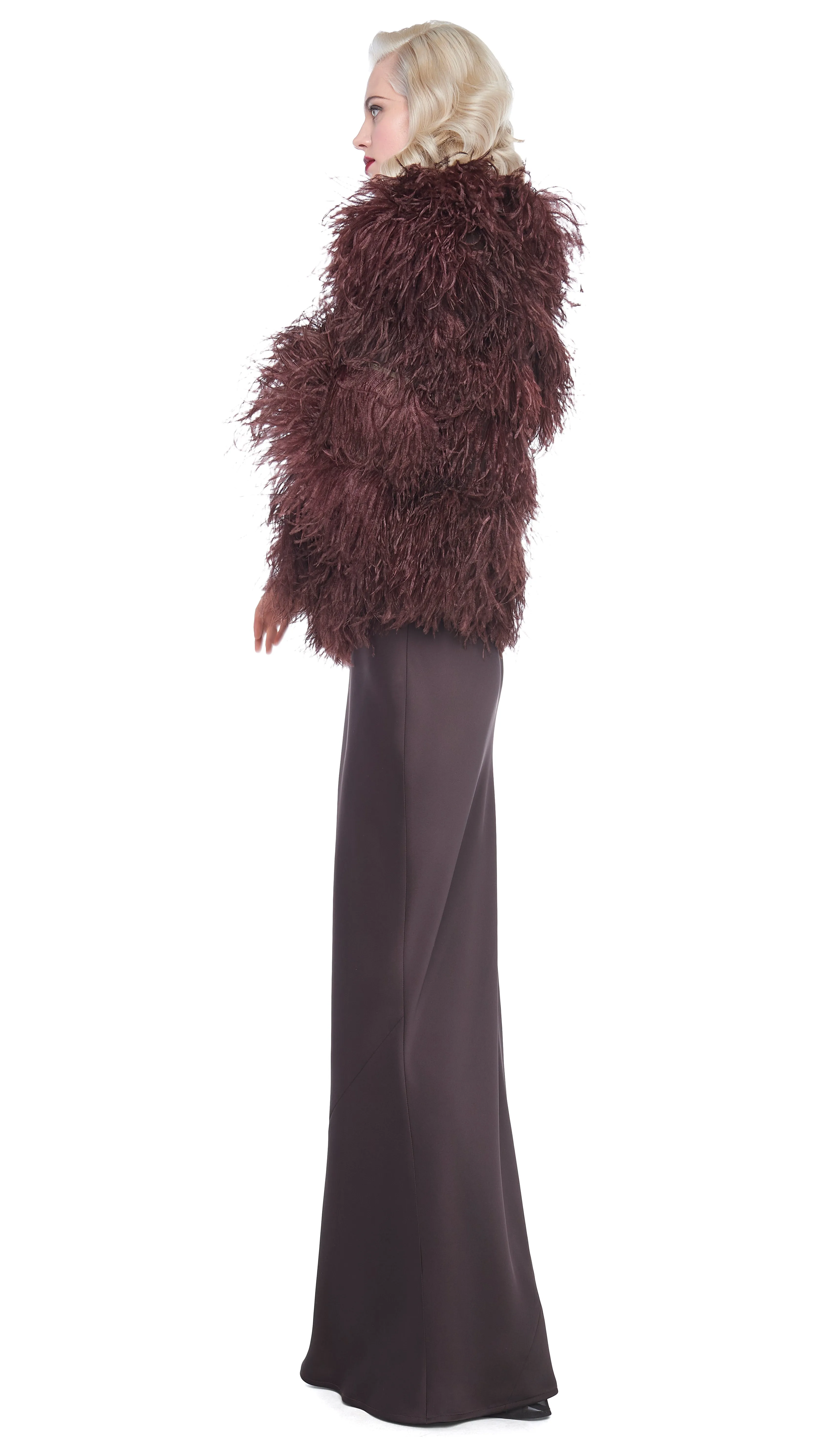 ALL OVER FEATHER JACKET sold by Norma Kamali product image thumbnail 2