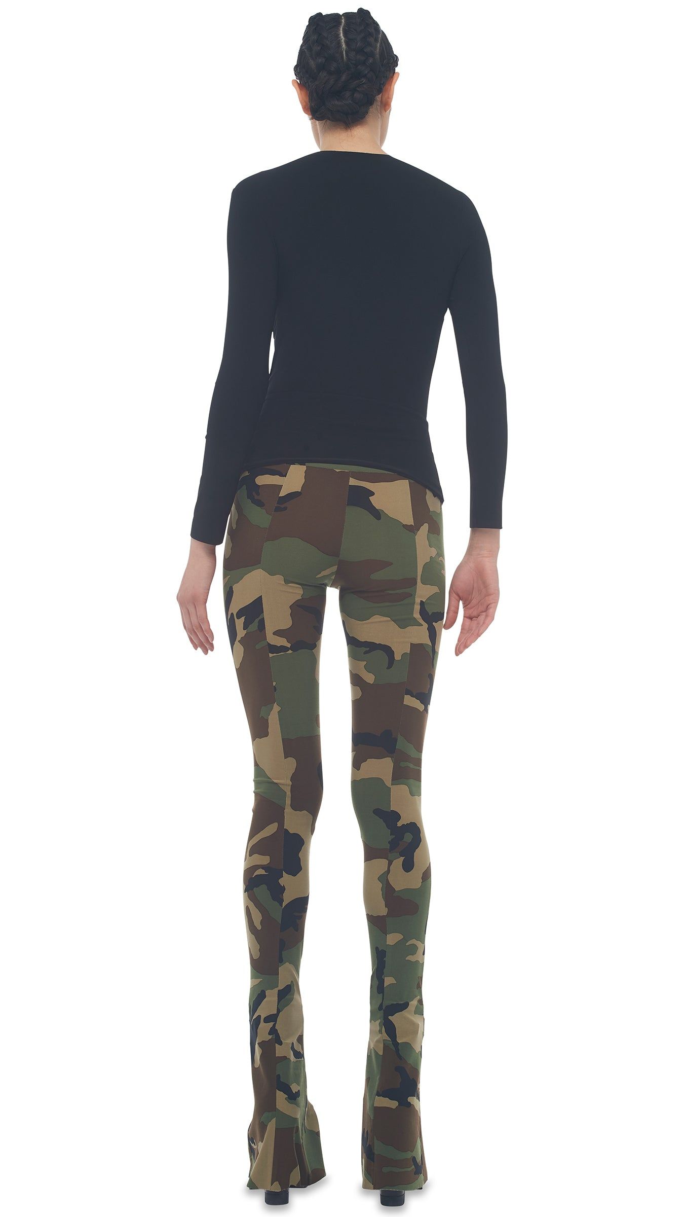 LONG SLEEVE WEAVE TOP sold by Norma Kamali product image thumbnail 2