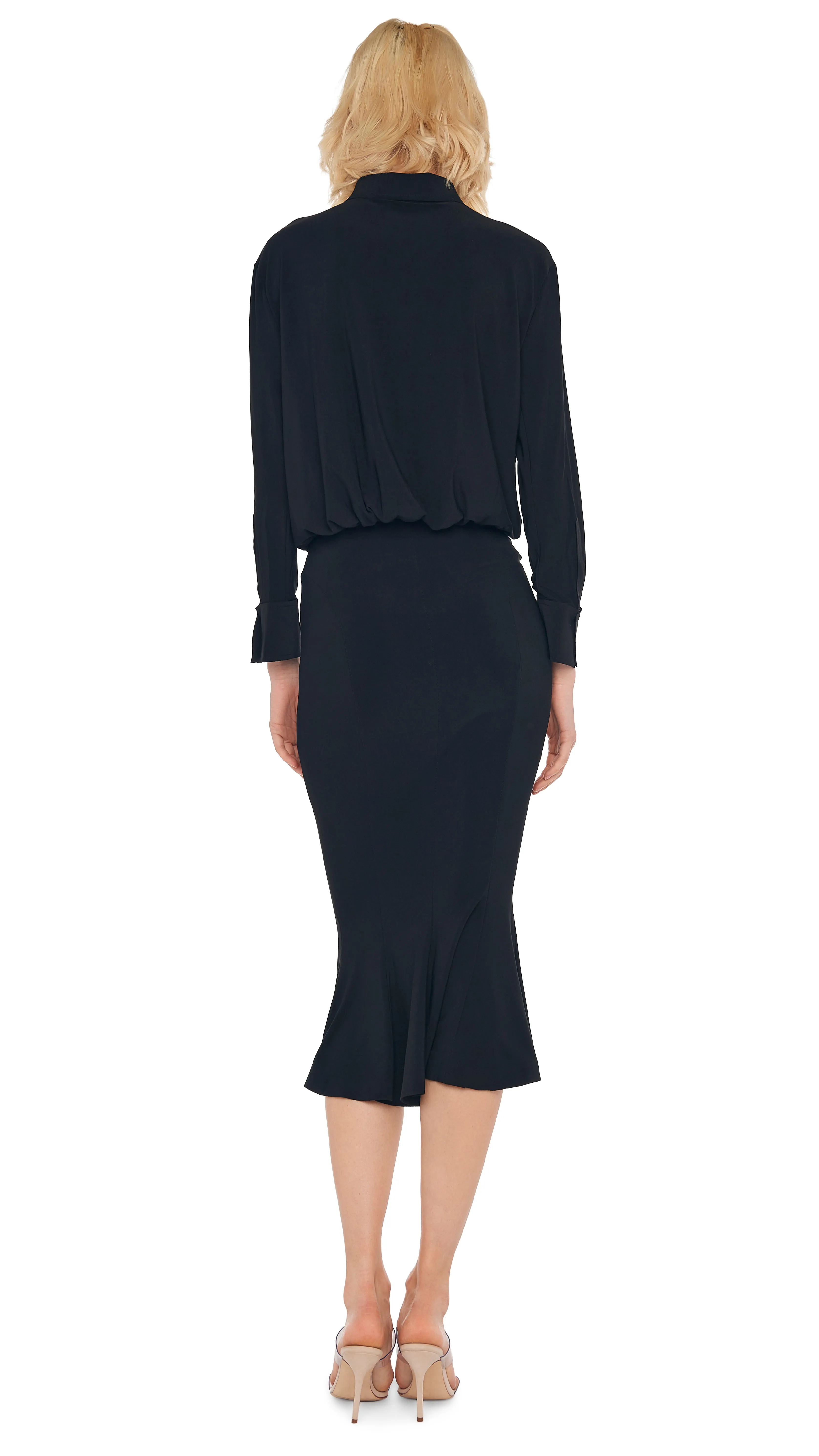 BF NK SHIRT FISHTAIL DRESS sold by Norma Kamali product image thumbnail 3