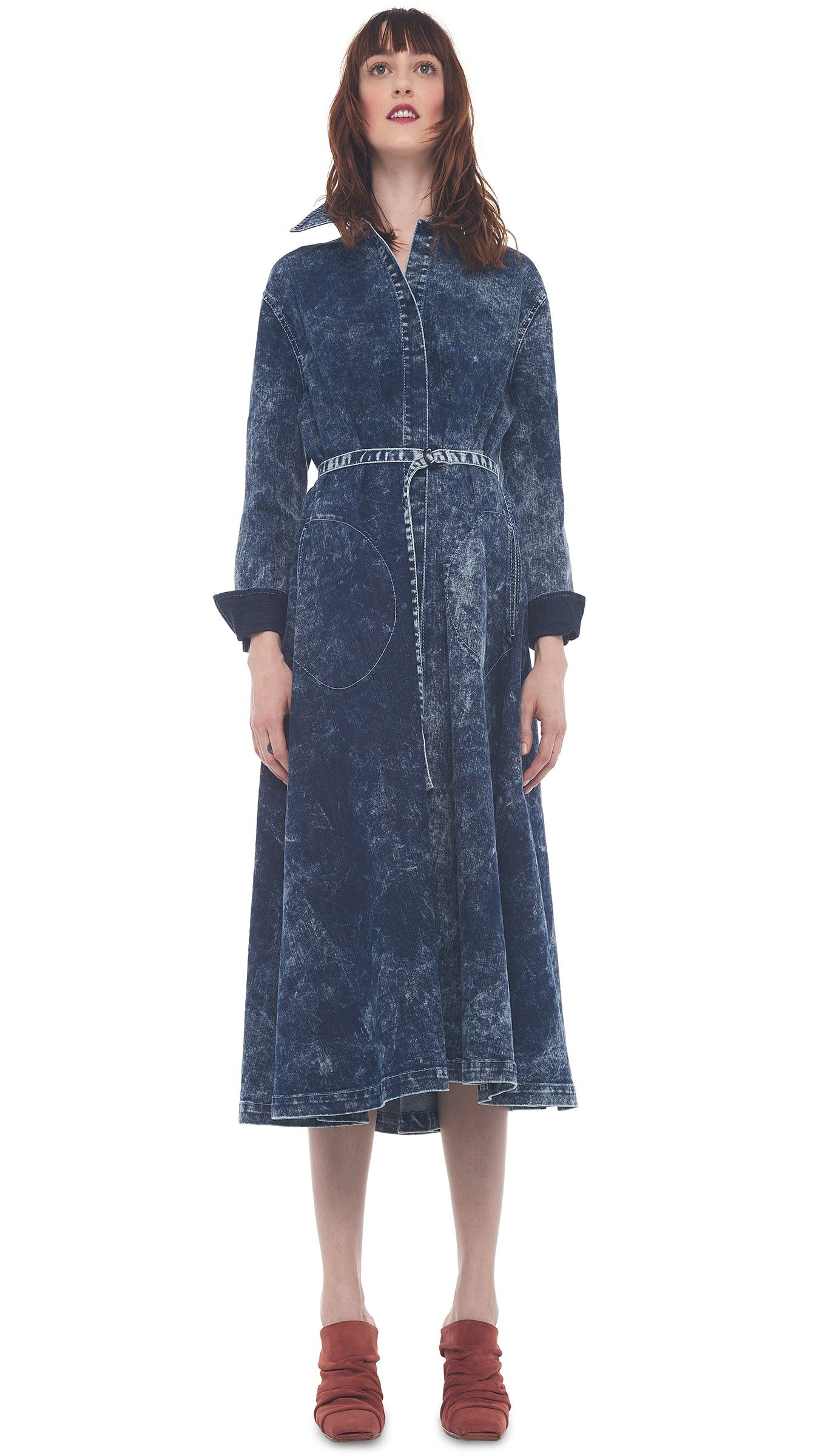 BF NK SHIRT A LINE DRESS sold by Norma Kamali