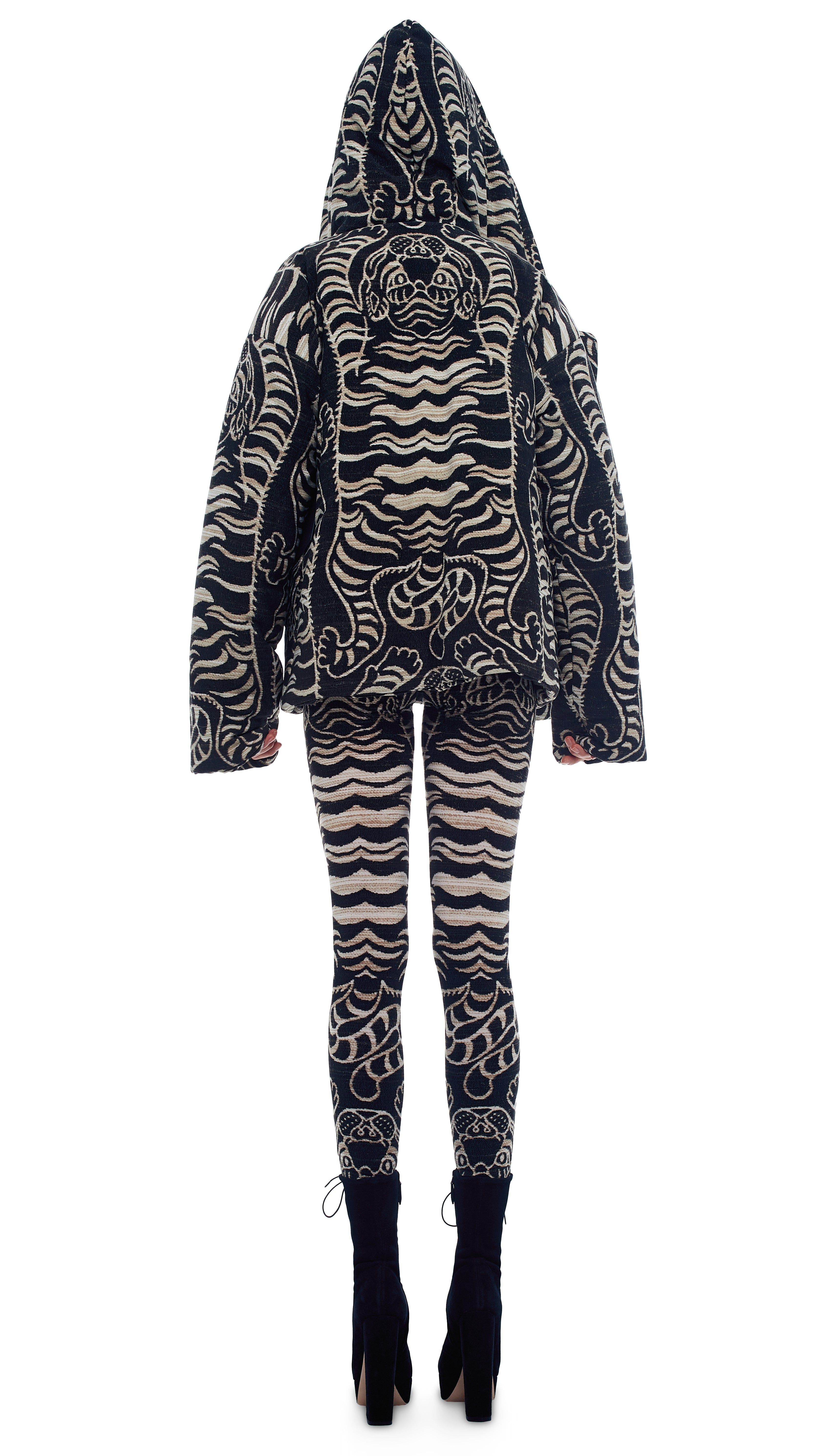 HOODED SLEEPING BAG JACKET sold by Norma Kamali product image thumbnail 3