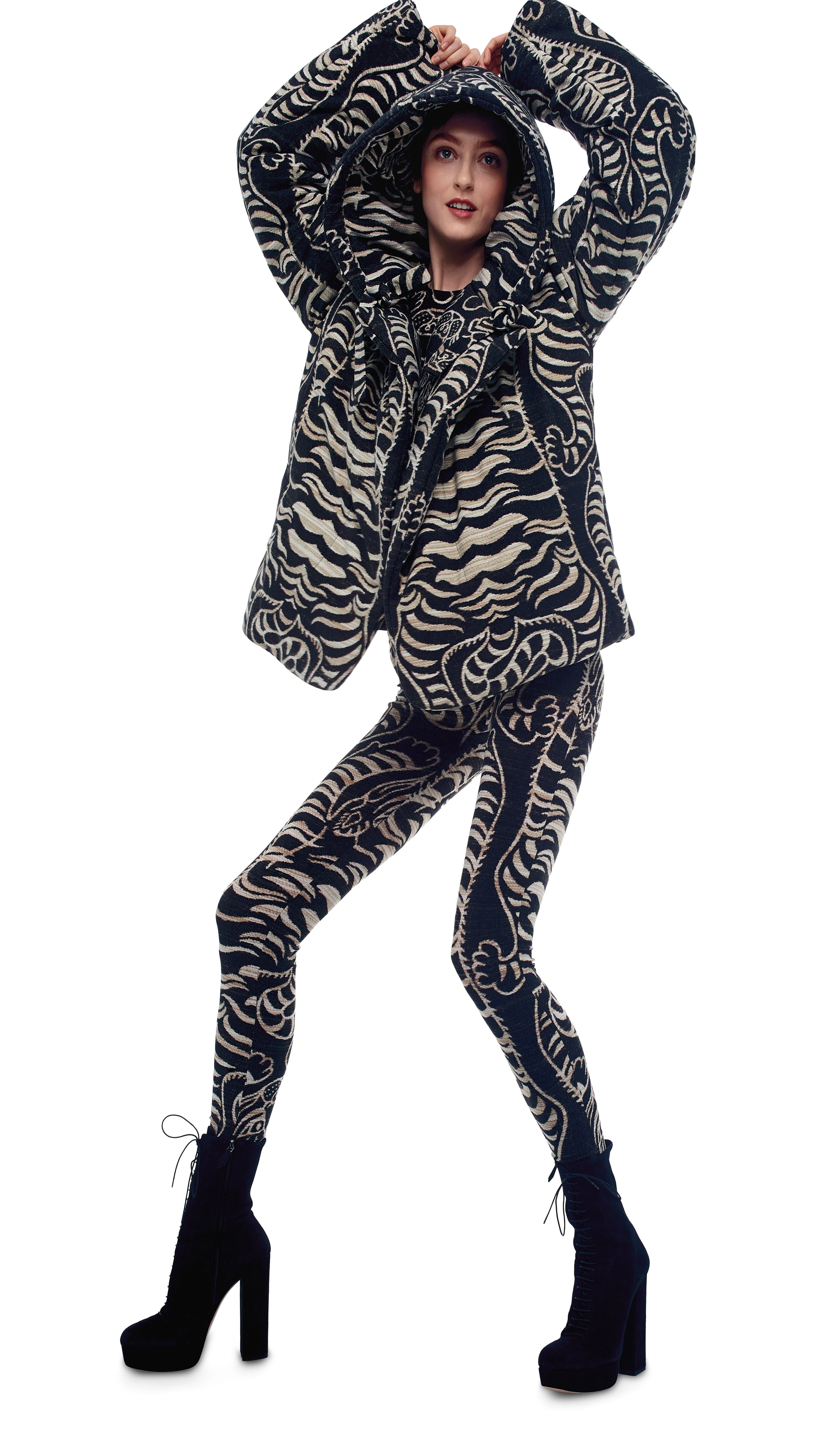 HOODED SLEEPING BAG JACKET sold by Norma Kamali product image thumbnail 4