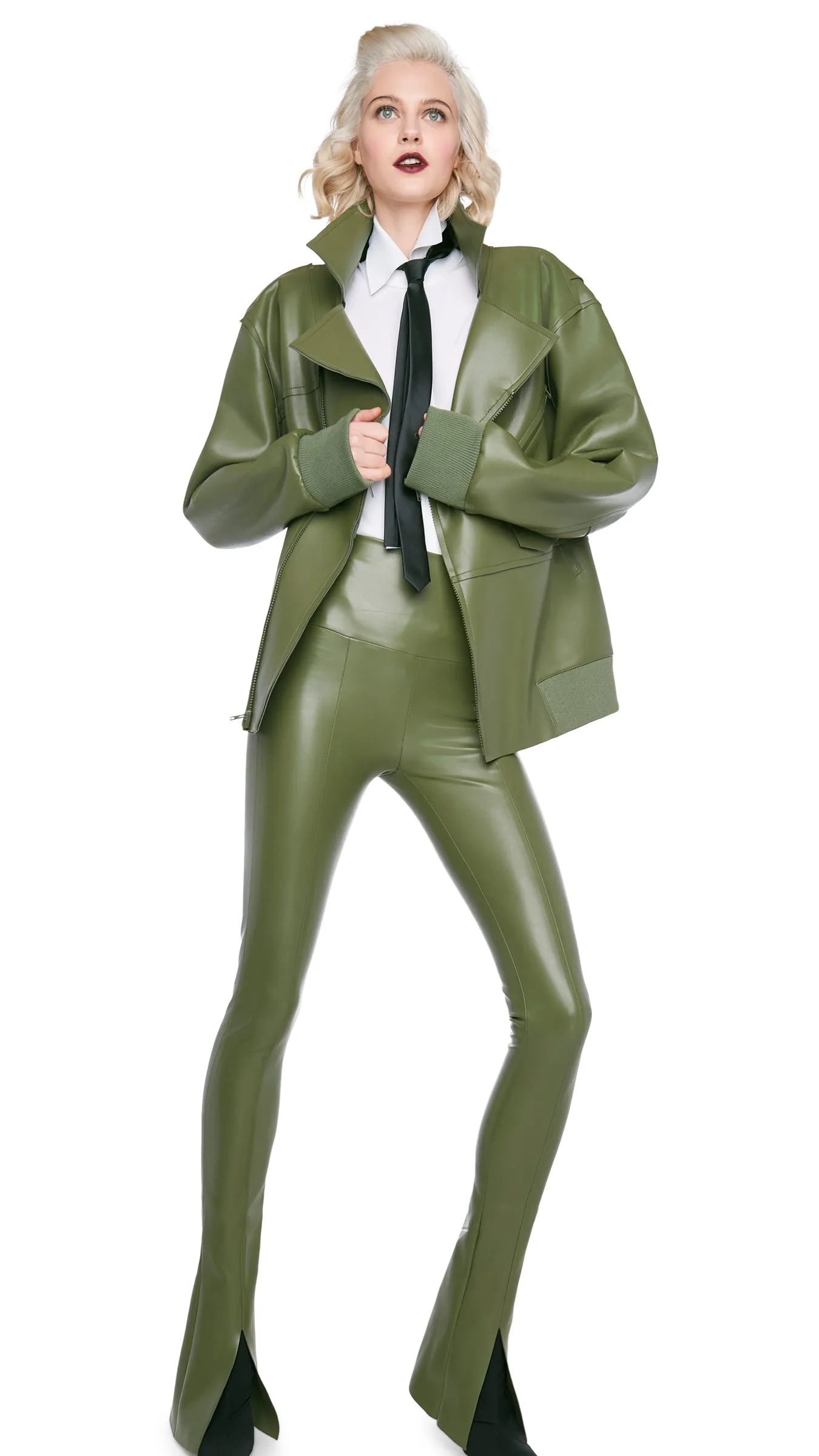 OVERSIZED MOTO JACKET sold by Norma Kamali product image thumbnail 5