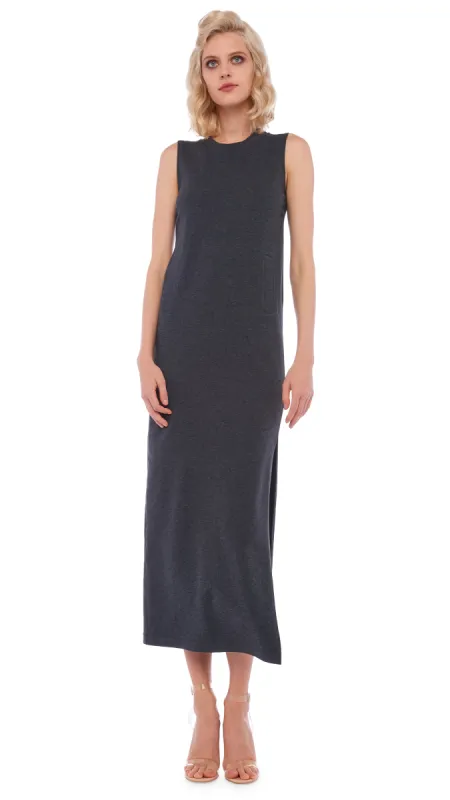 SLEEVELESS SIDE SLIT GOWN made by Sweats
