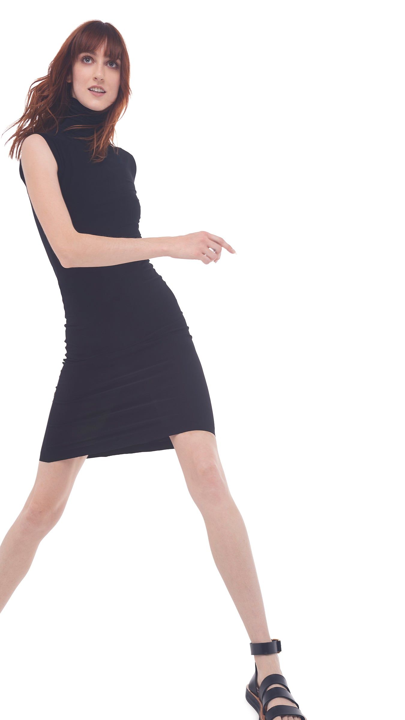 SLIM FIT TURTLE DRESS sold by Norma Kamali product image thumbnail 5