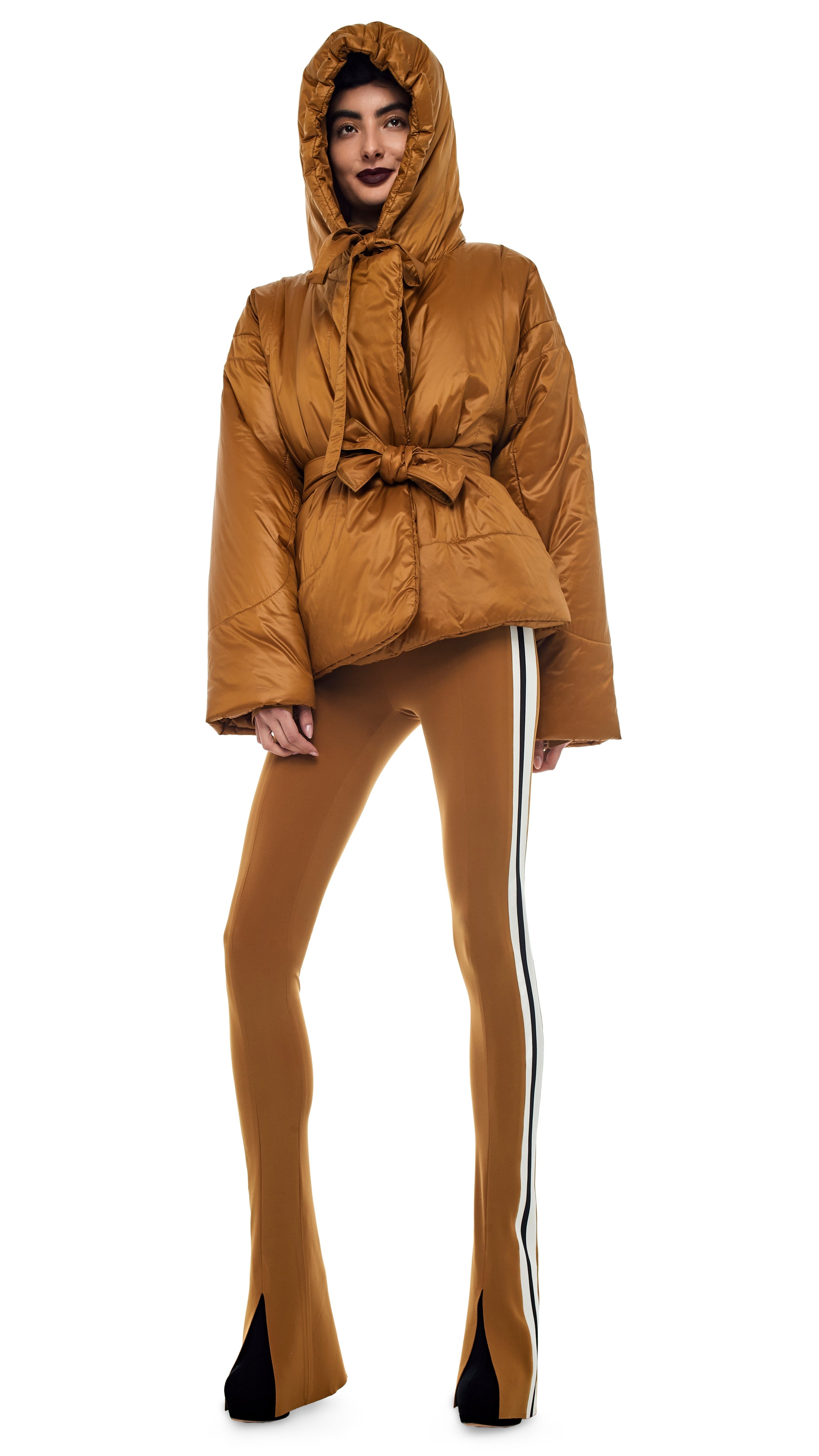 HOODED SLEEPING BAG COAT sold by Norma Kamali